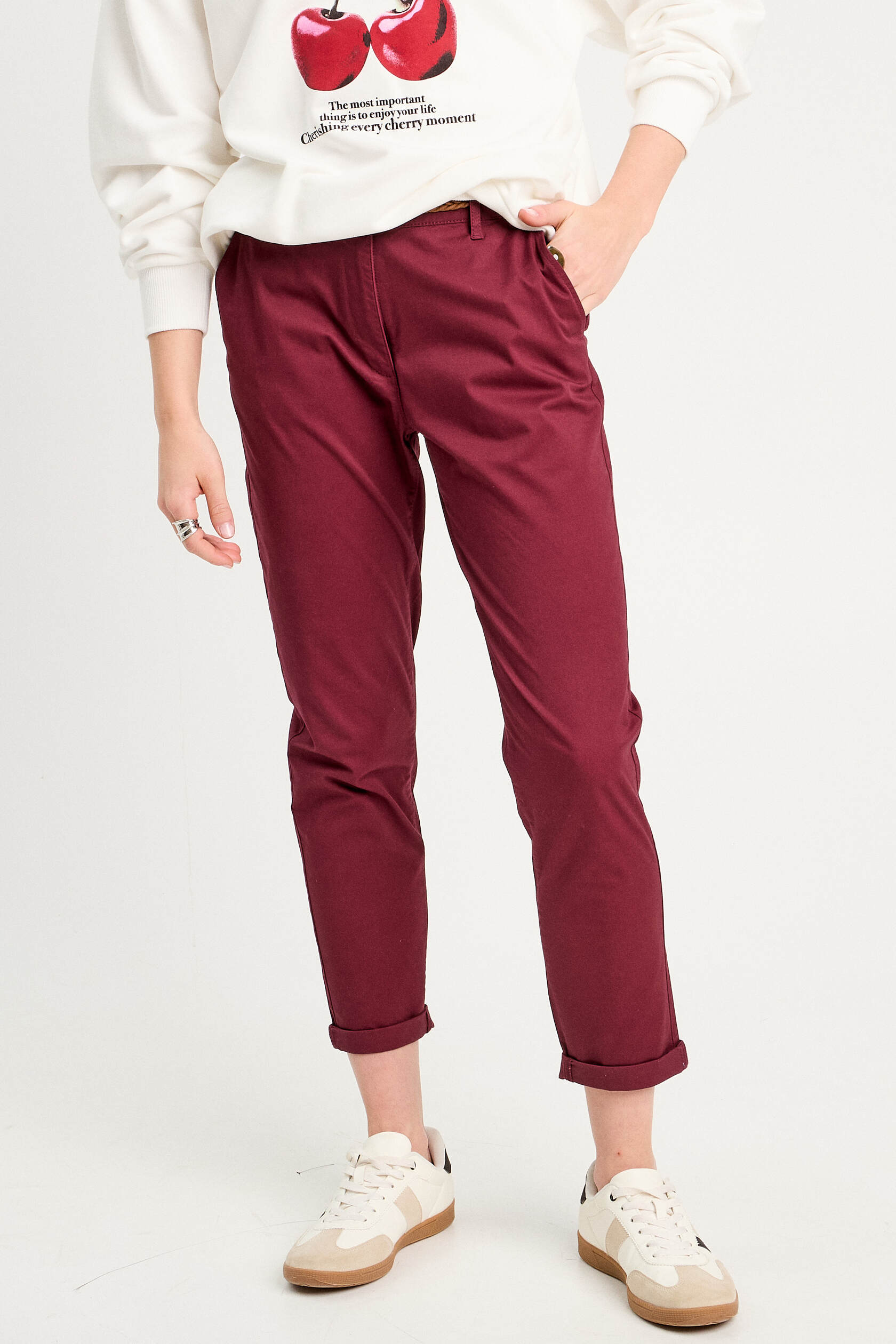 Pantalon chino 7/8ème, CACHE CACHE