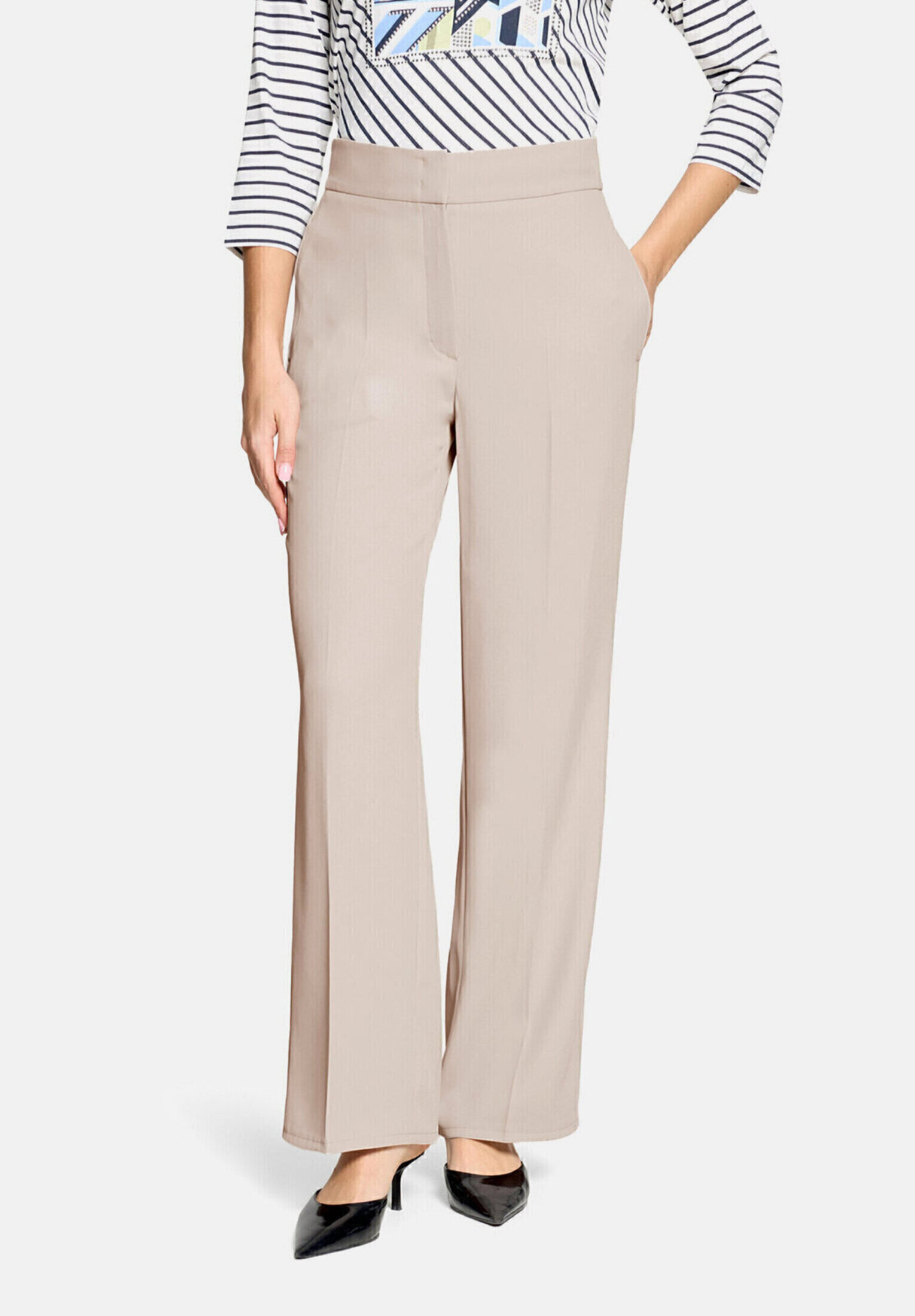 Pantalon en toile unicolore, BETTY BARCLAY