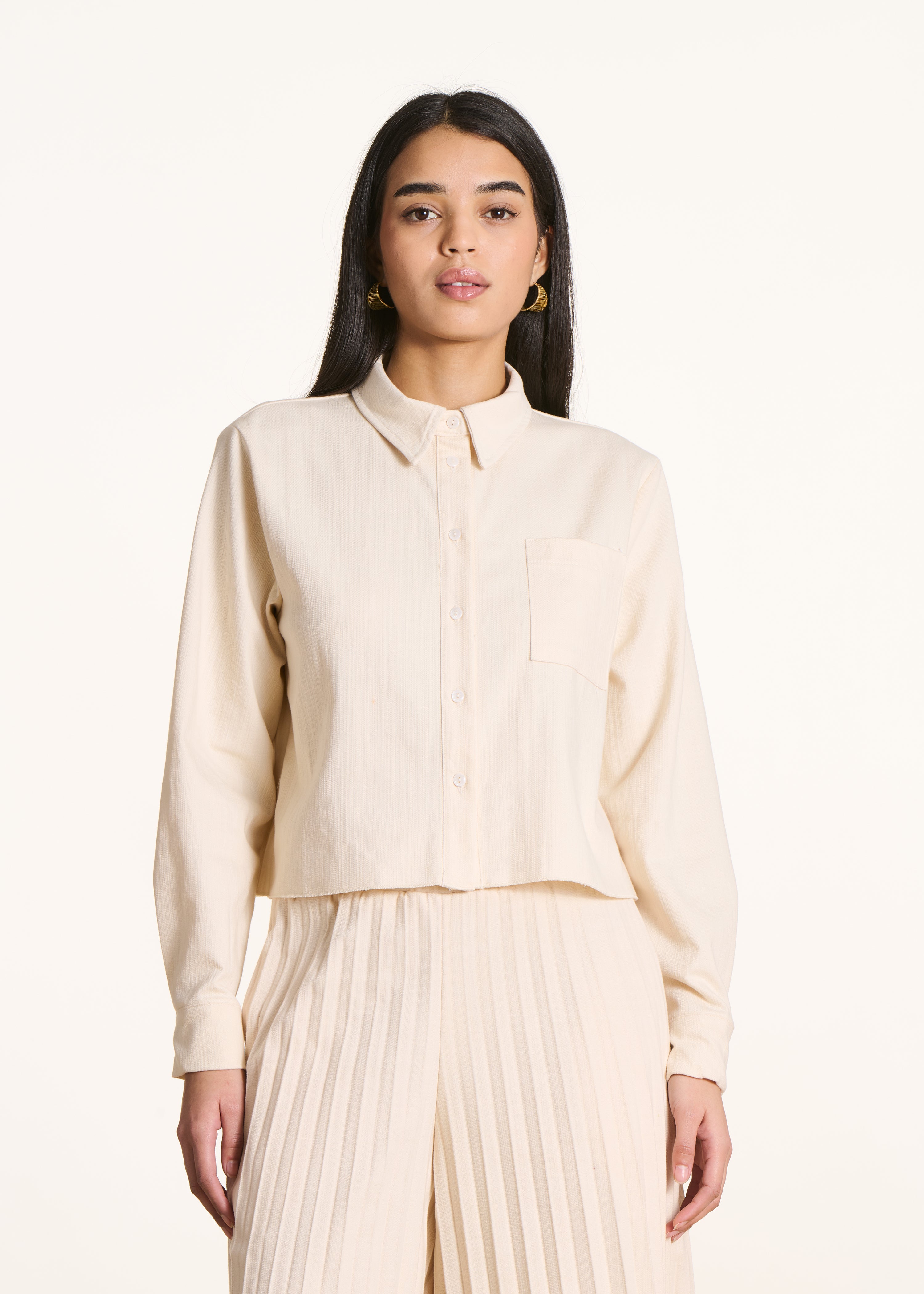 Chemise ample plissé au dos, LA FEE MARABOUTEE