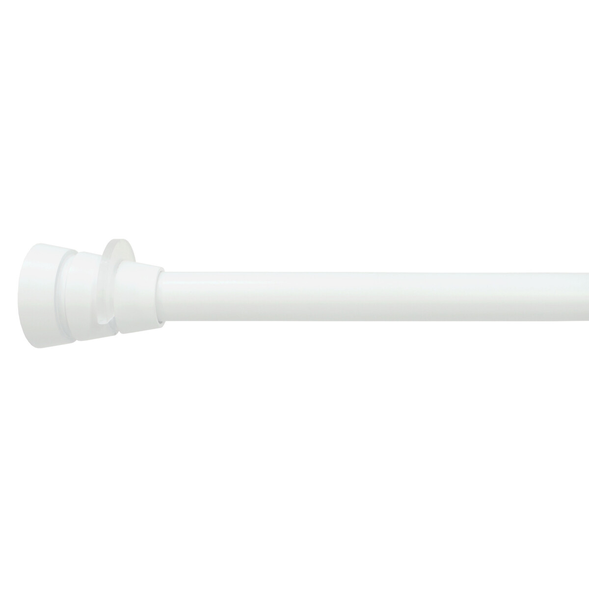 Barra cortina extensible (presión) white 61-91 cm