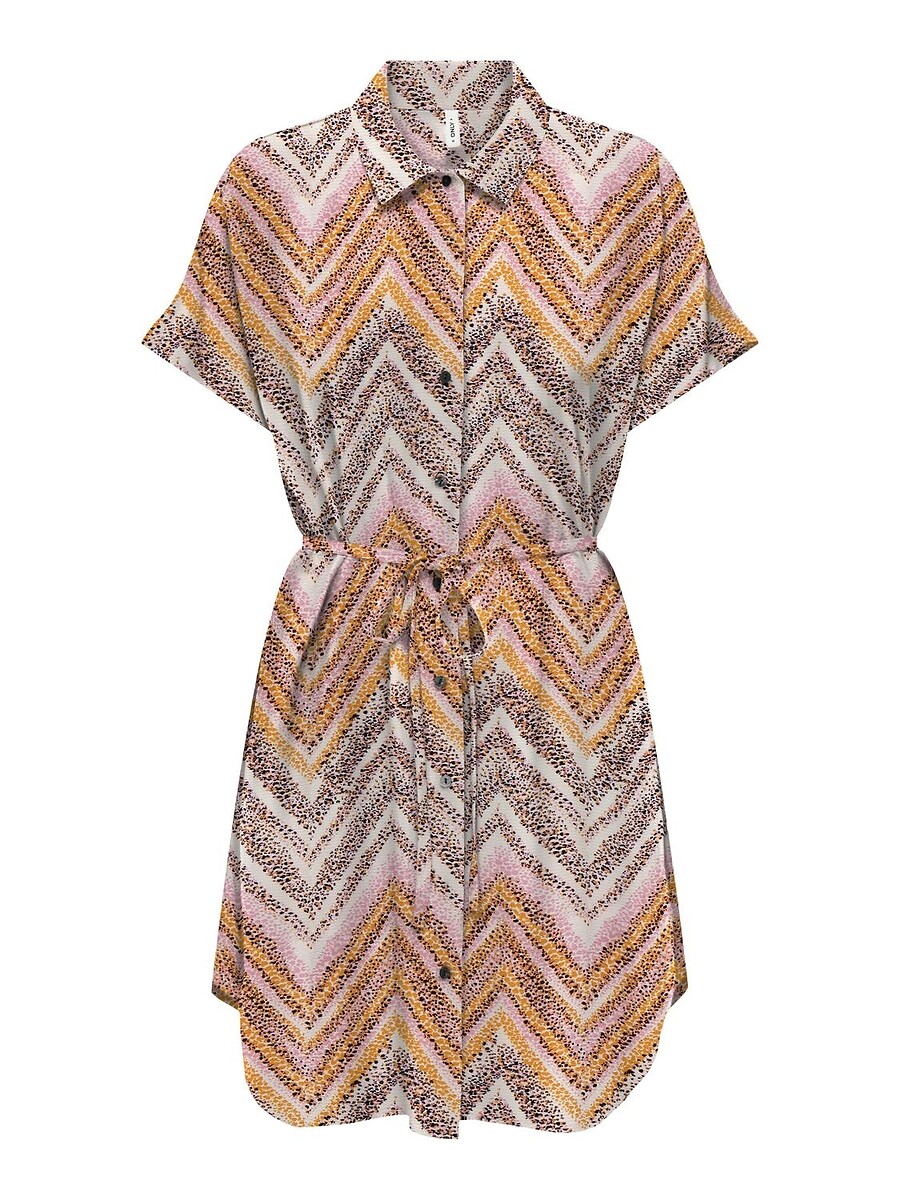 Short Printed Short-Sleeved Dress, ONLY