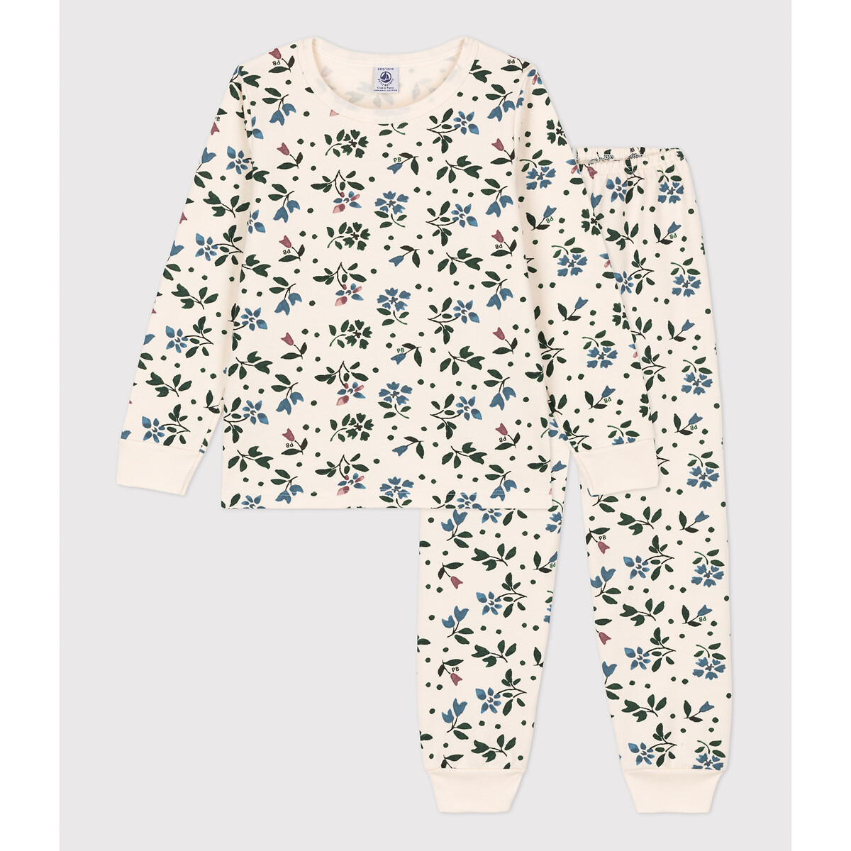 Printed pyjamas floral Bateau | La Redoute