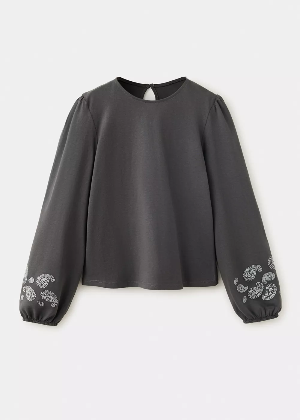 T-shirt coton détails brodés, MANGO KIDS