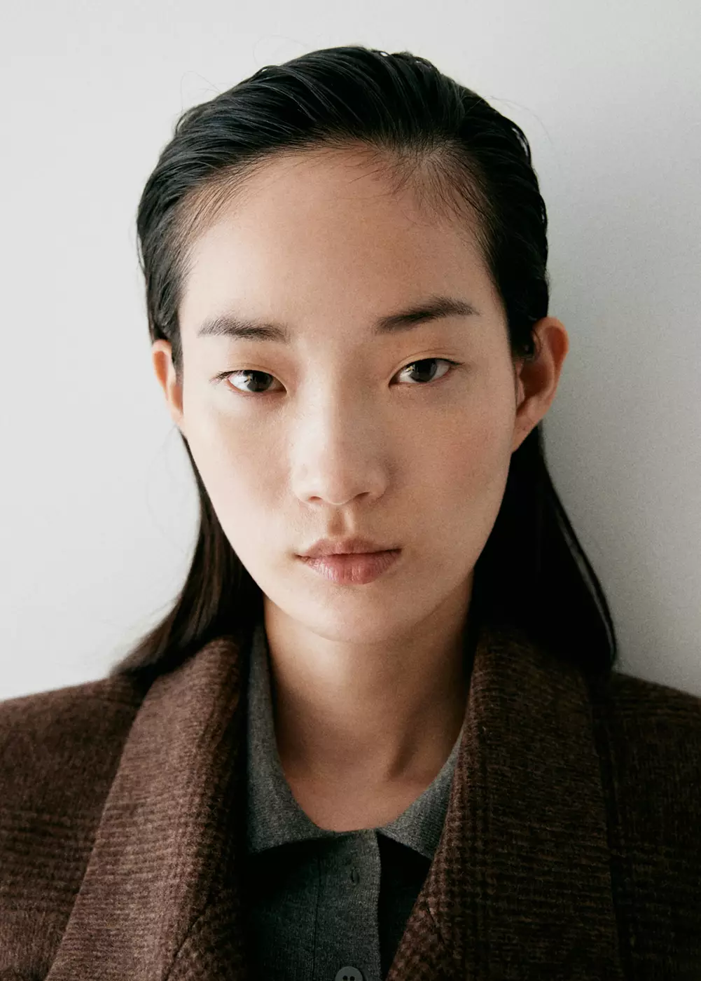 Veste laine à carreaux, MANGO