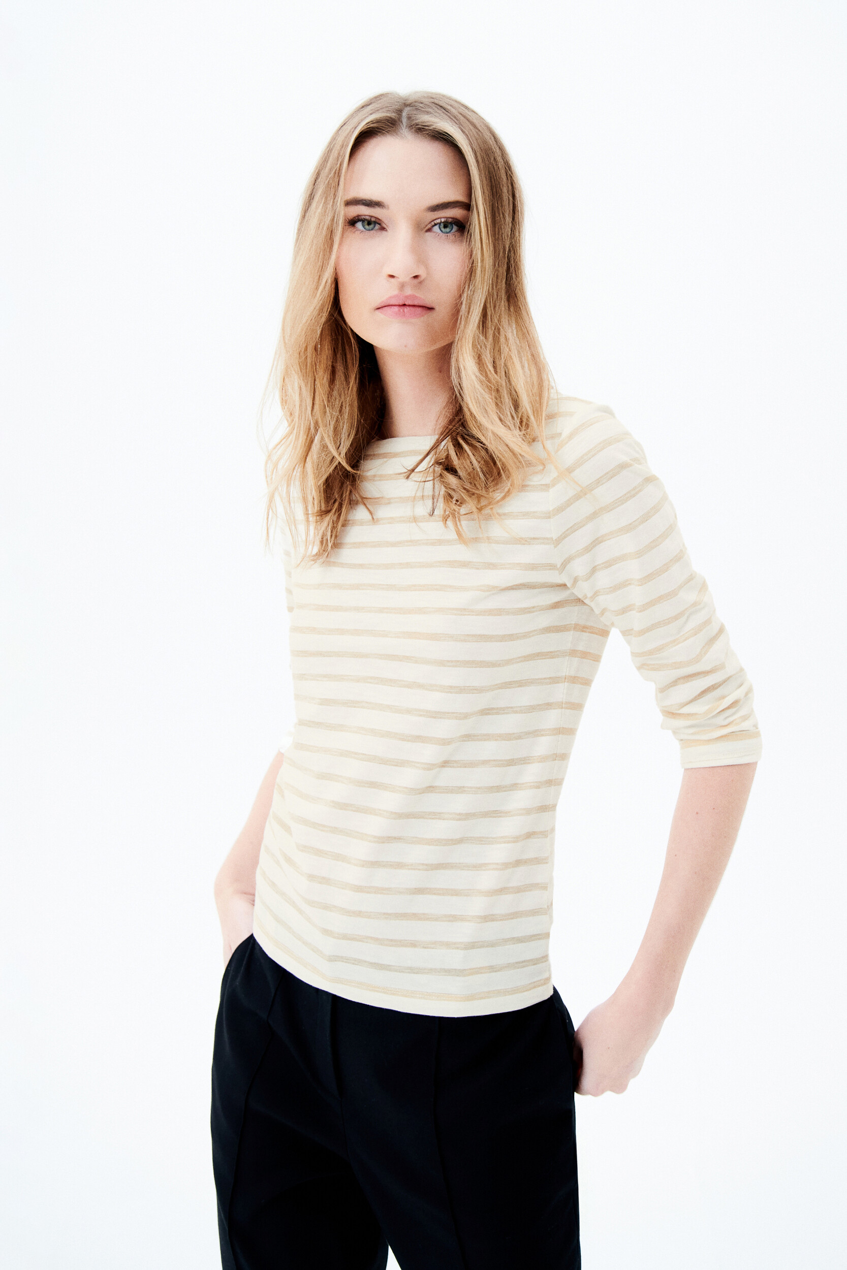 T shirt droit col bateau TCLEO, CAROLL