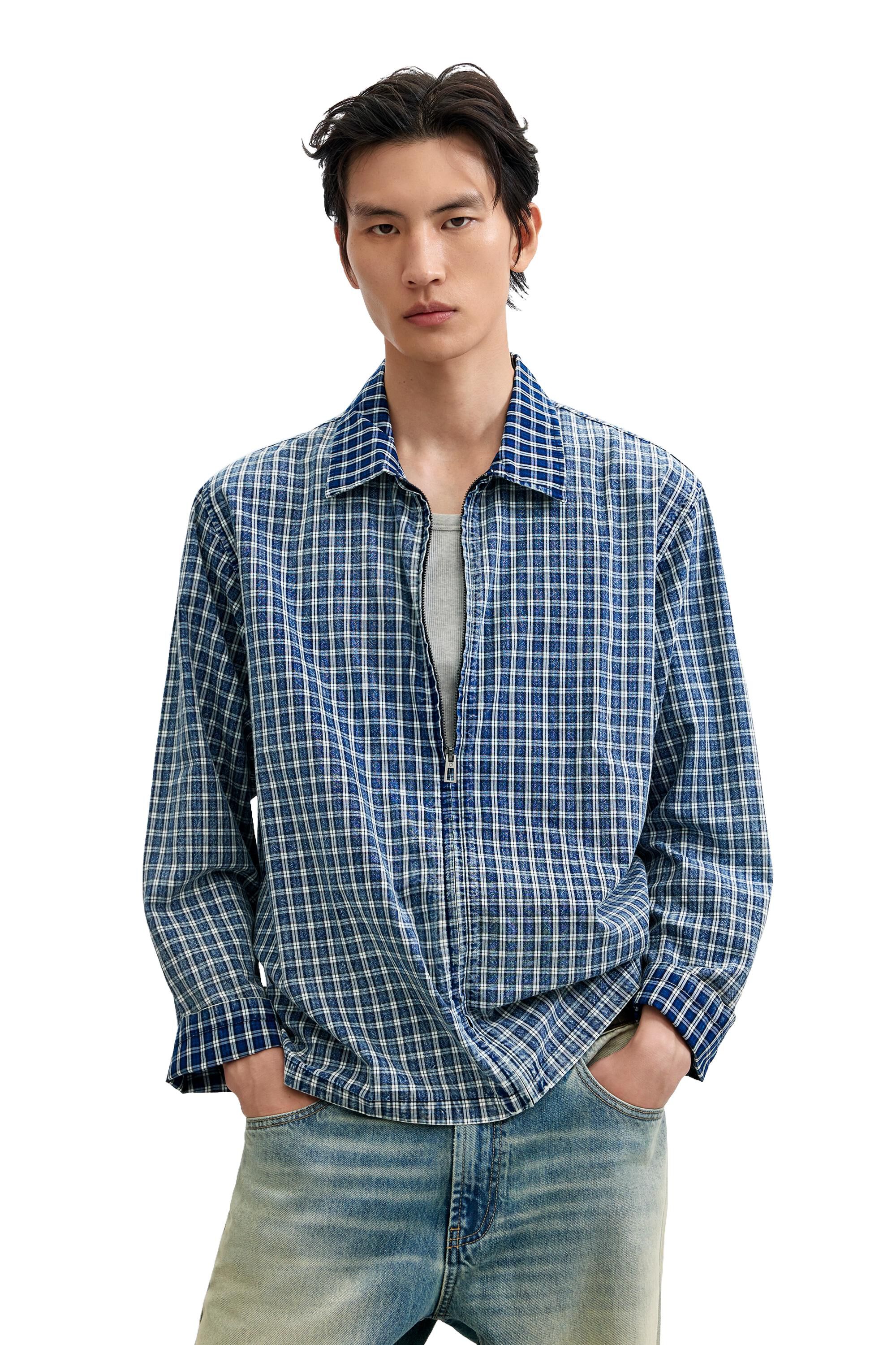 Chemise à carreaux à manches longues, DESIGUAL