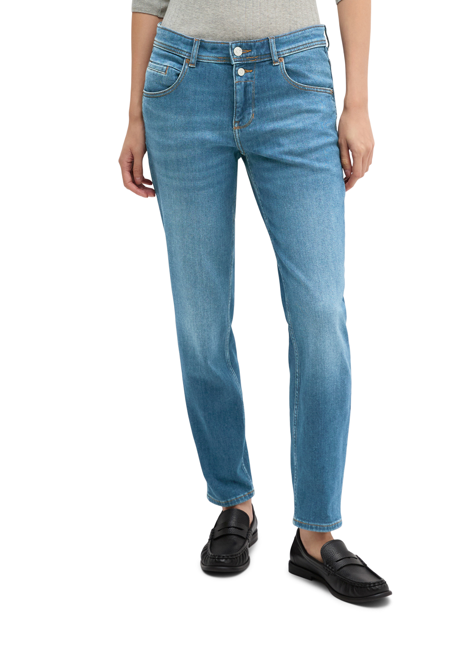 Jeans modèle Theda boyfriend en coton stretch doux, MARC O'POLO