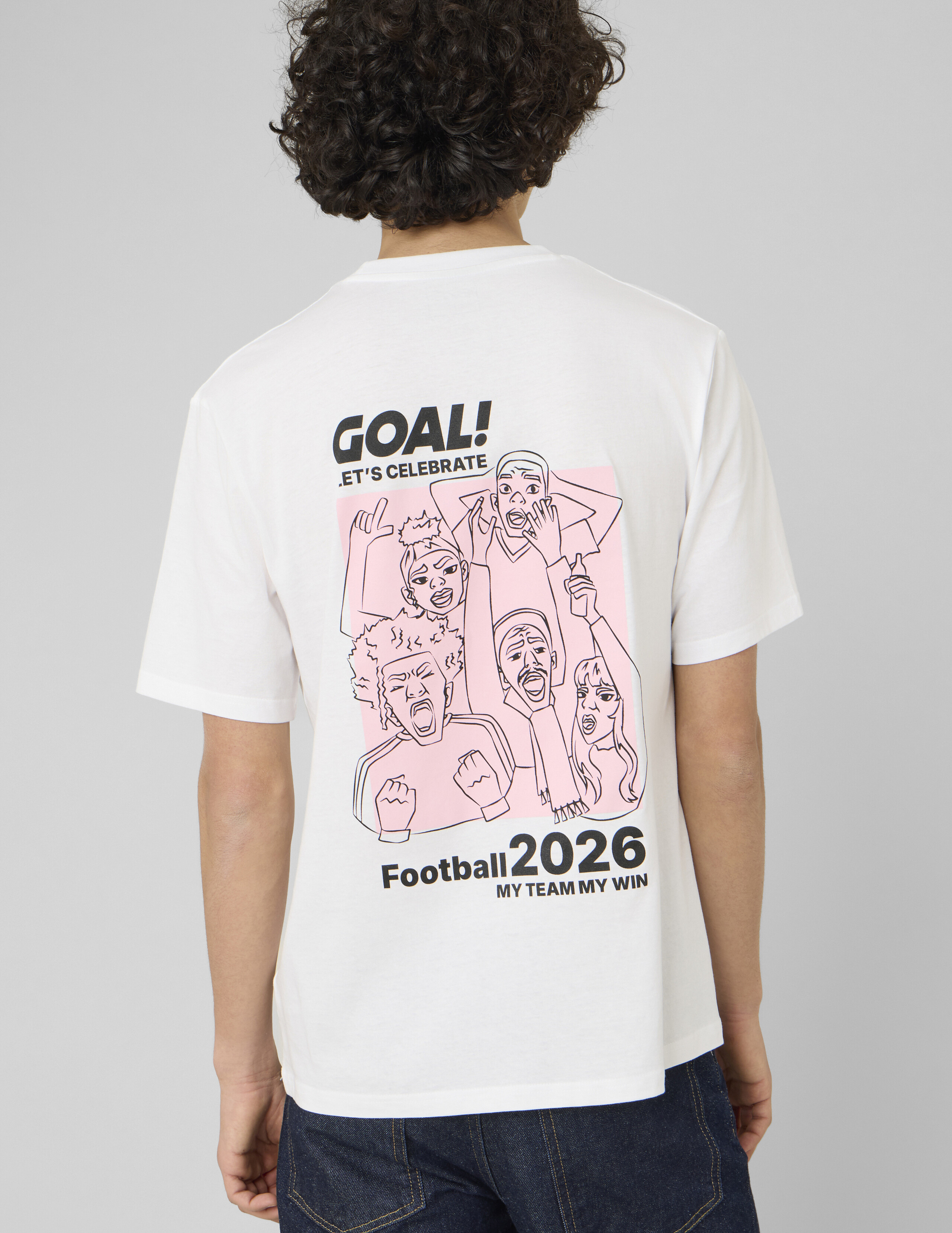 T-shirt imprimé devant/dos, BZB