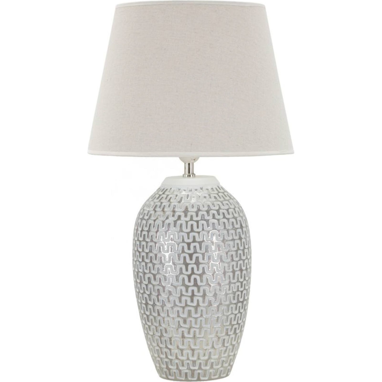 Lampe à poser abat-jour en tissu relief, RECOLLECTION