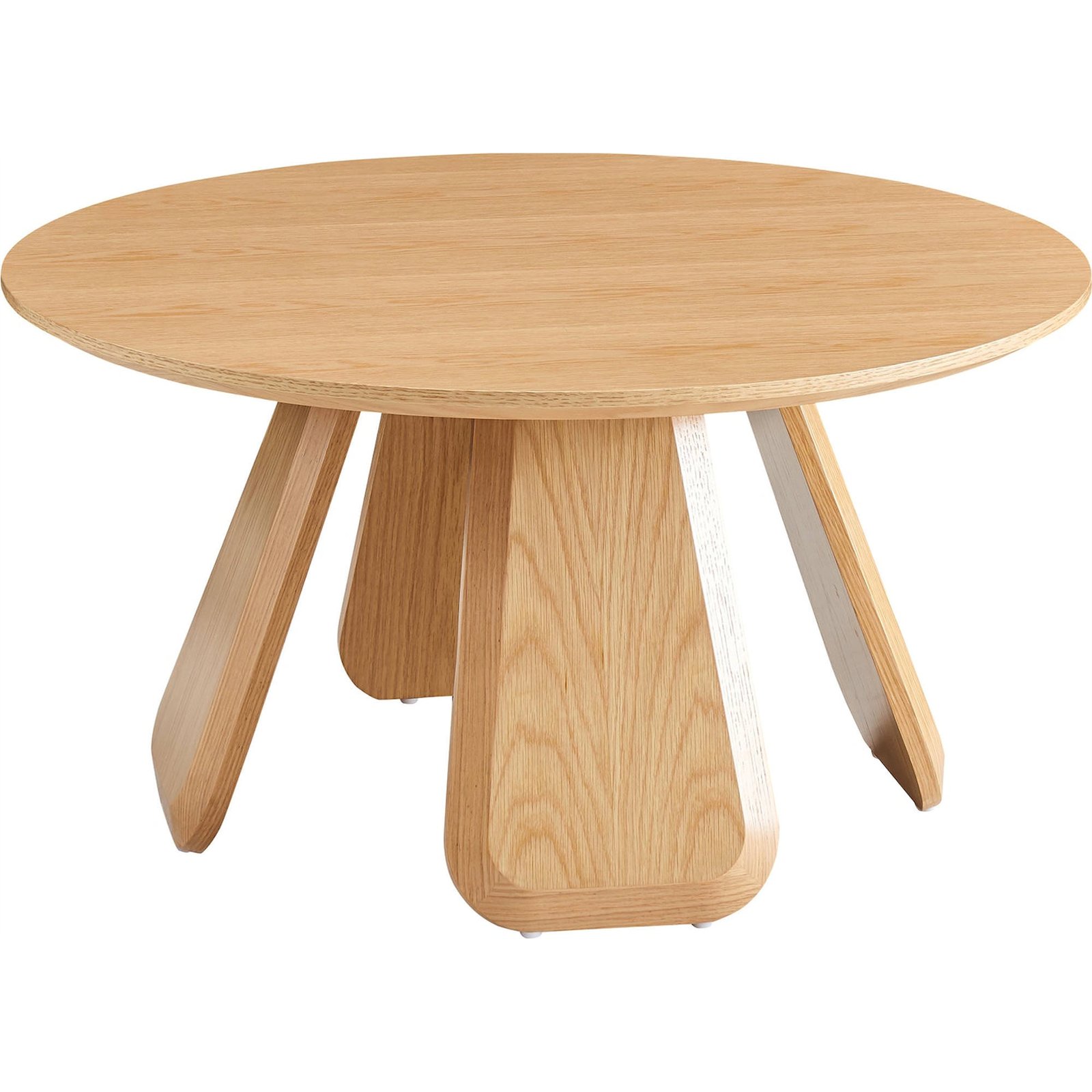 Table basse ronde placage chêne AFFITLY, RECOLLECTION