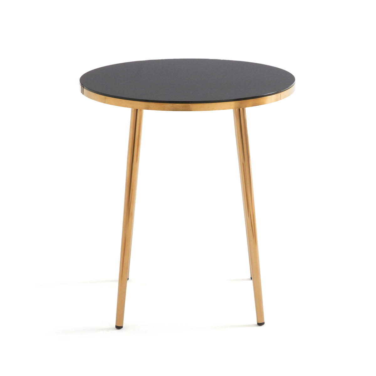Product photograph of Luxore Side Table In Tempered Glass from La Redoute UK.