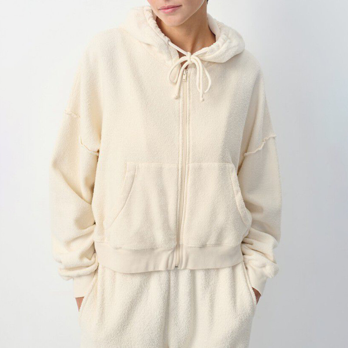 Hoodie met lange mouwen en rits, BOBYPARK, AMERICAN VINTAGE