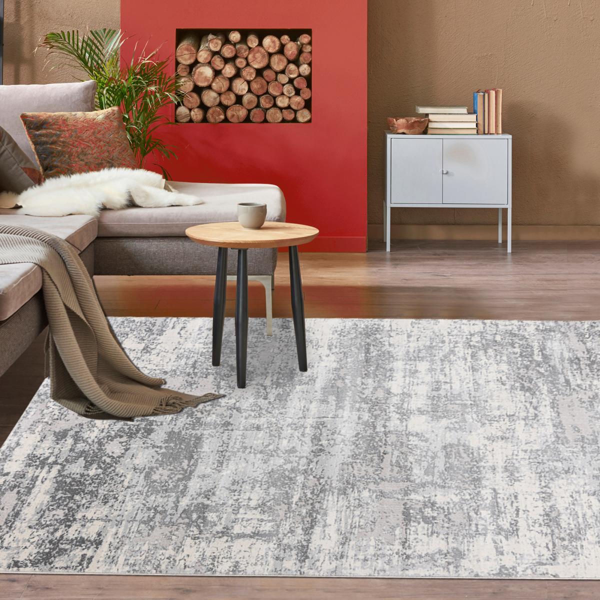 Tapis salon et chambre tissé motif abstrait BERLO, UN AMOUR DE TAPIS