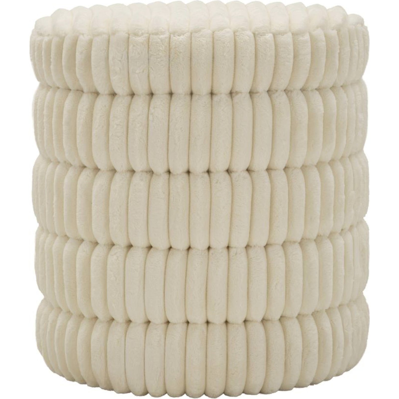 Pouf rond à bandes superposées MODERN, RECOLLECTION