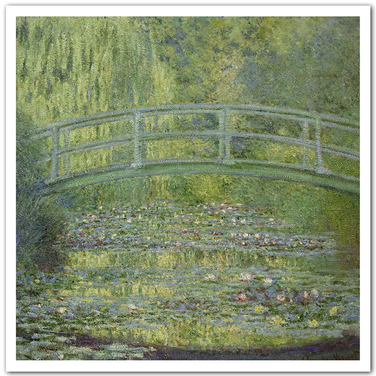 Poster Le pont japonais - Claude Monet, HEXOA