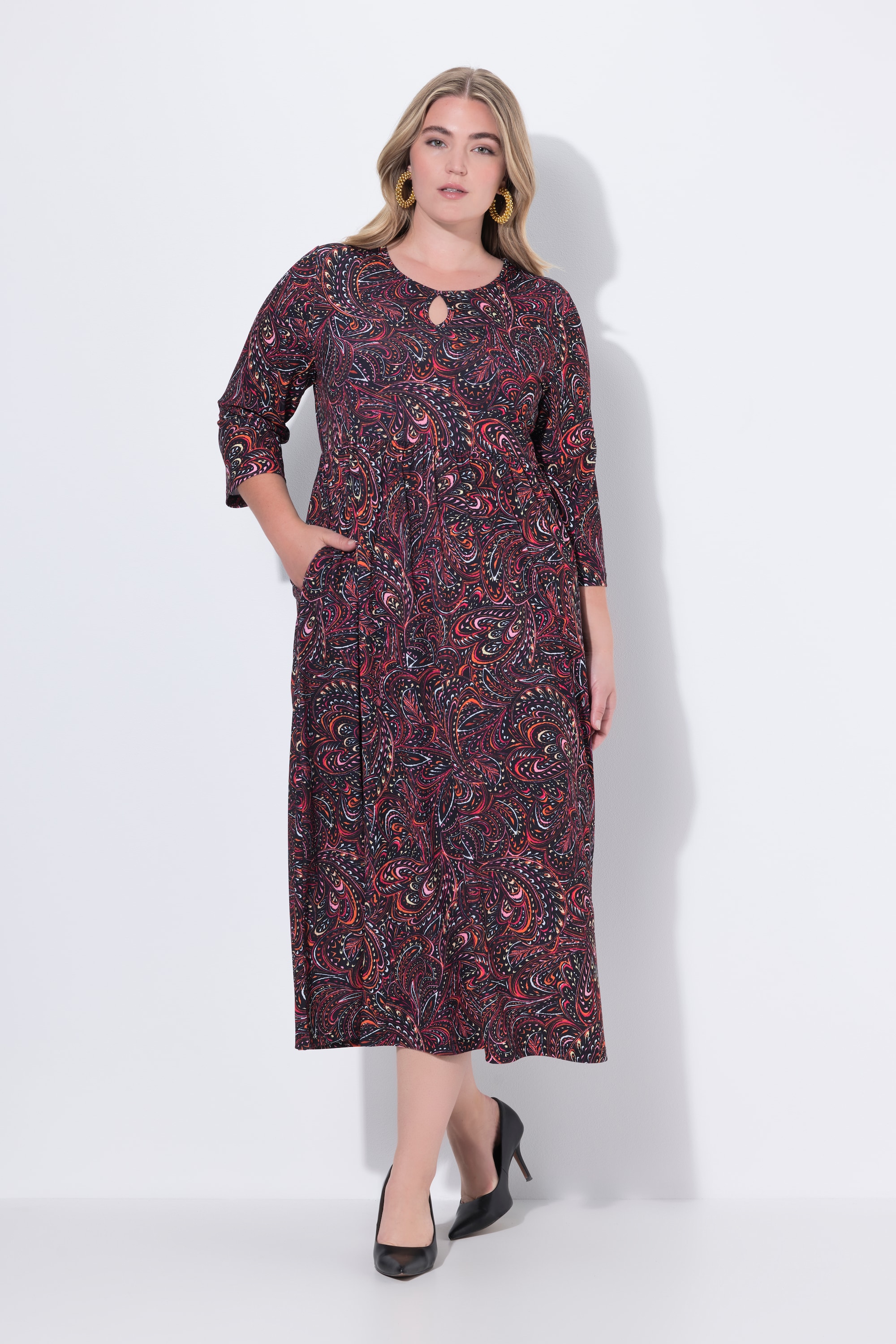 Robe maxi en jersey, avec poches, ULLA POPKEN