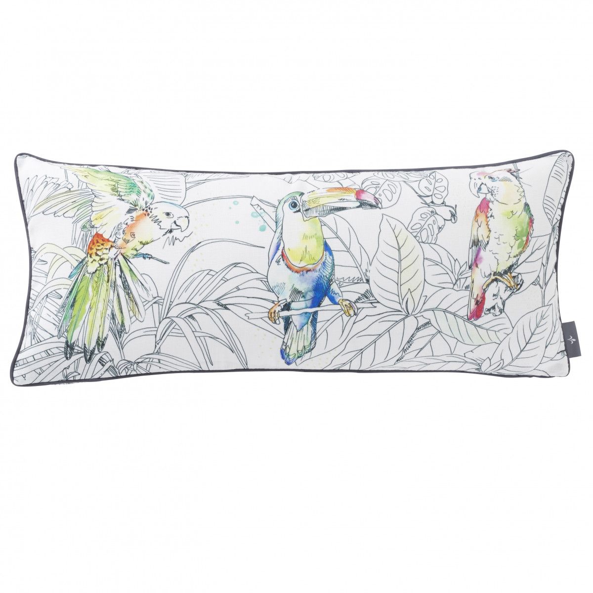 coussin exotique imprime velours made in france, france