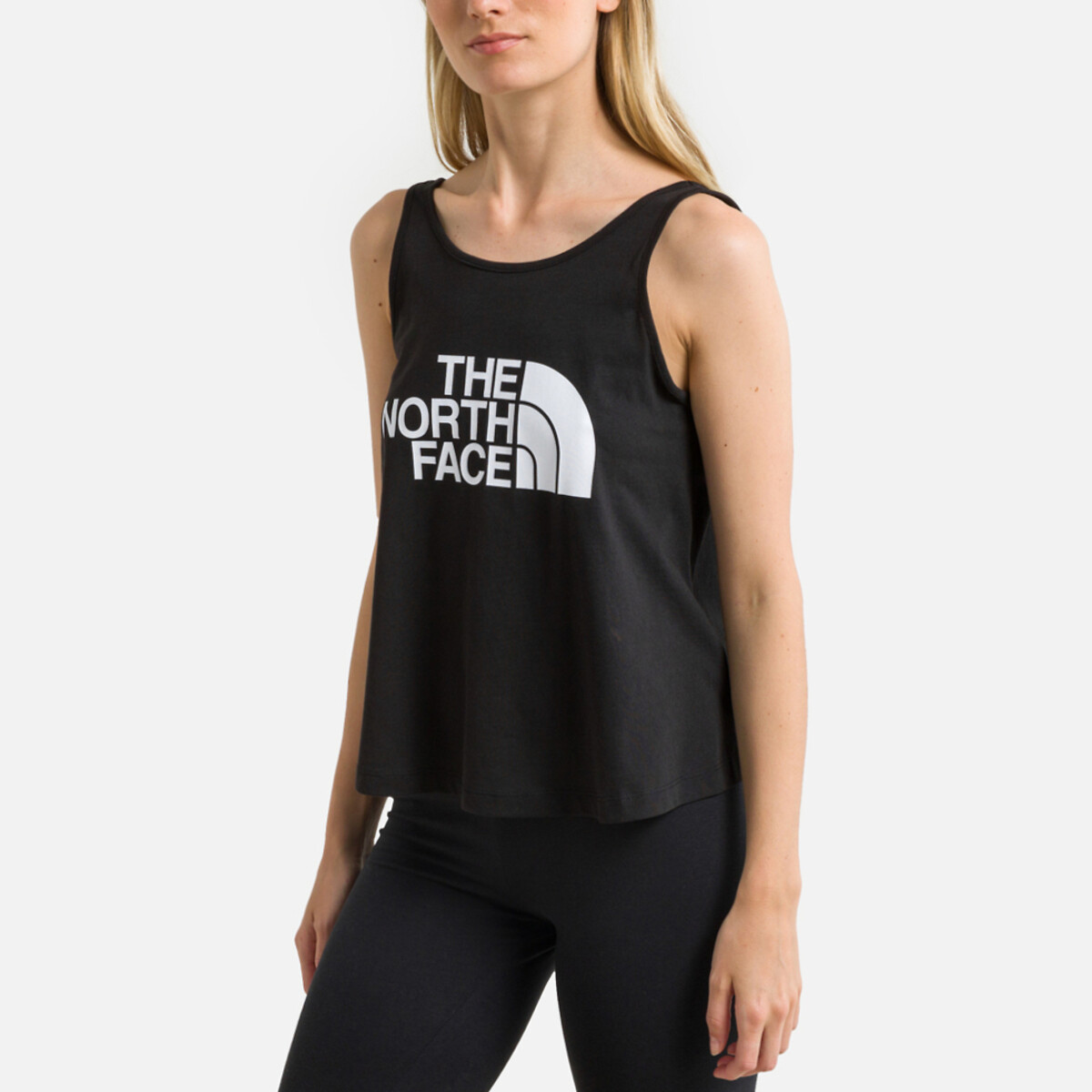 Easy Tank Vest Top with Logo Print in Cotton