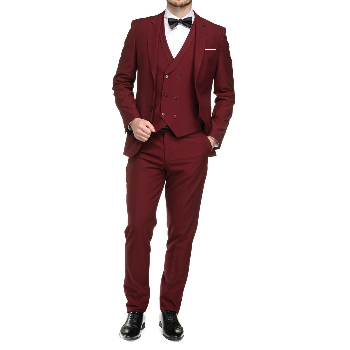 Costume homme couleur bordeaux La Redoute