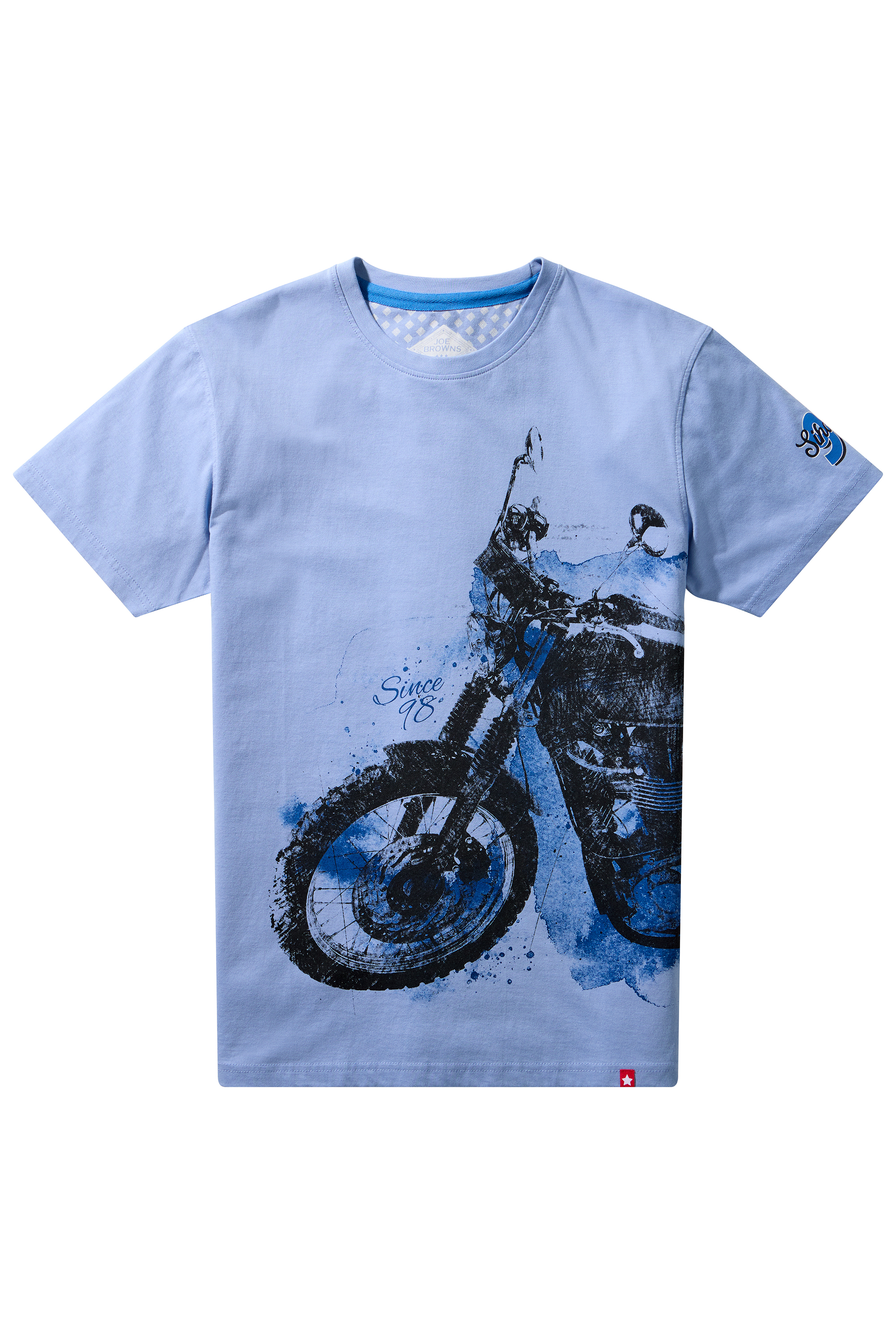 T-shirt graphique moto esquissée, JOE BROWNS