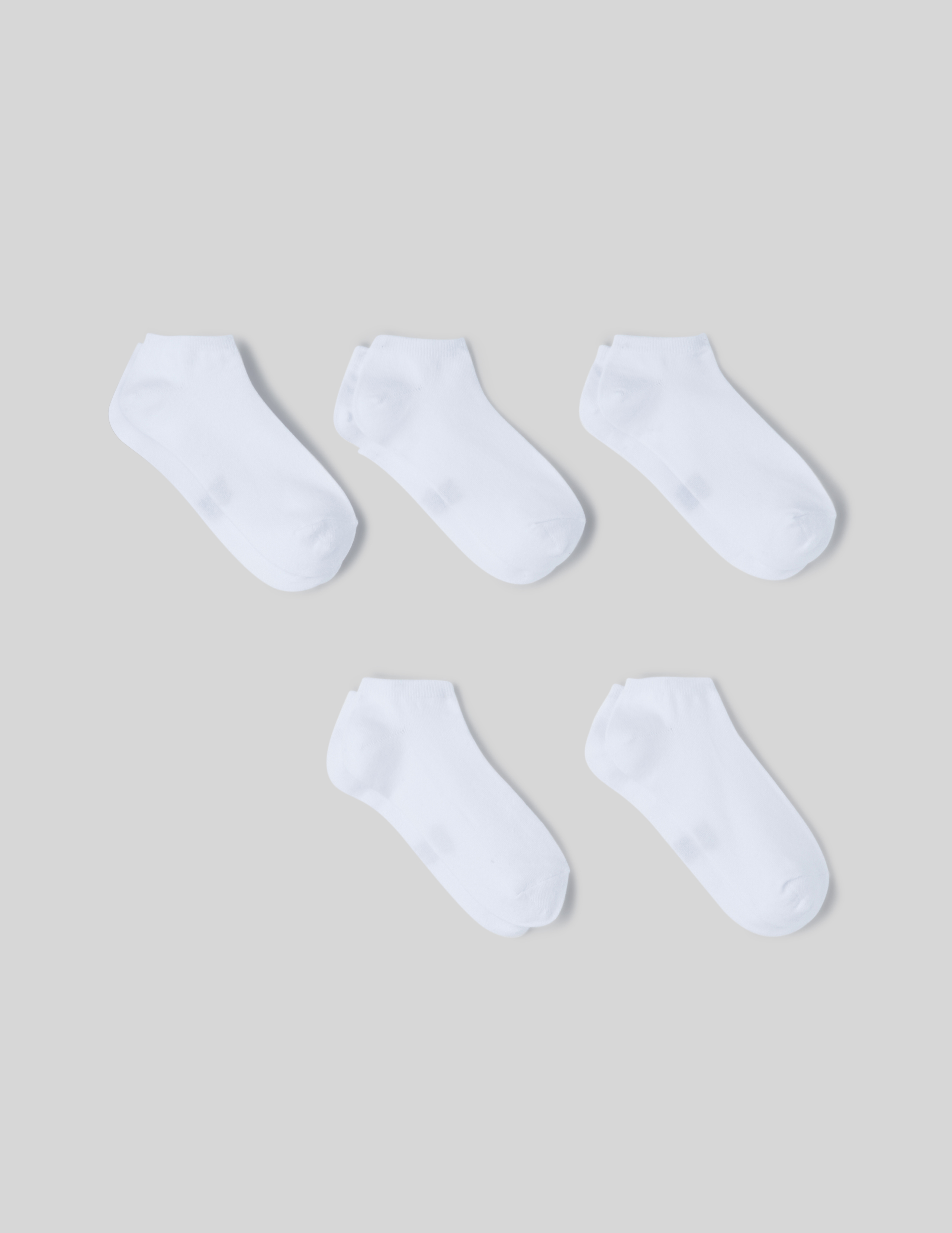 Lot de 5 paires de socquettes unies, BZB