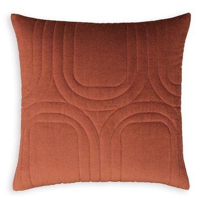 Honorine Square 100% Cotton Velvet Cushion Cover LA REDOUTE INTERIEURS