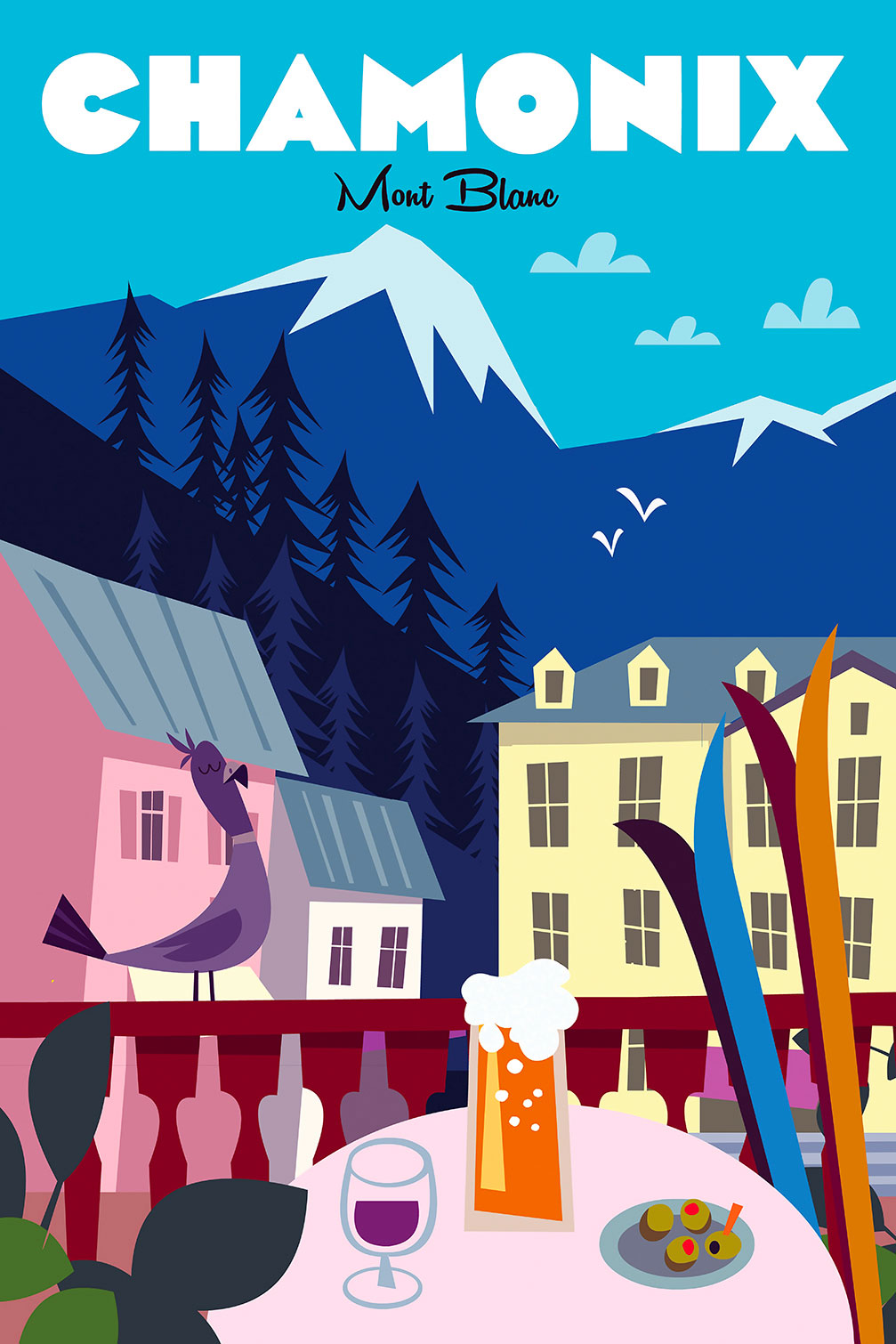 Tableau chamonix mont blanc, HEXOA