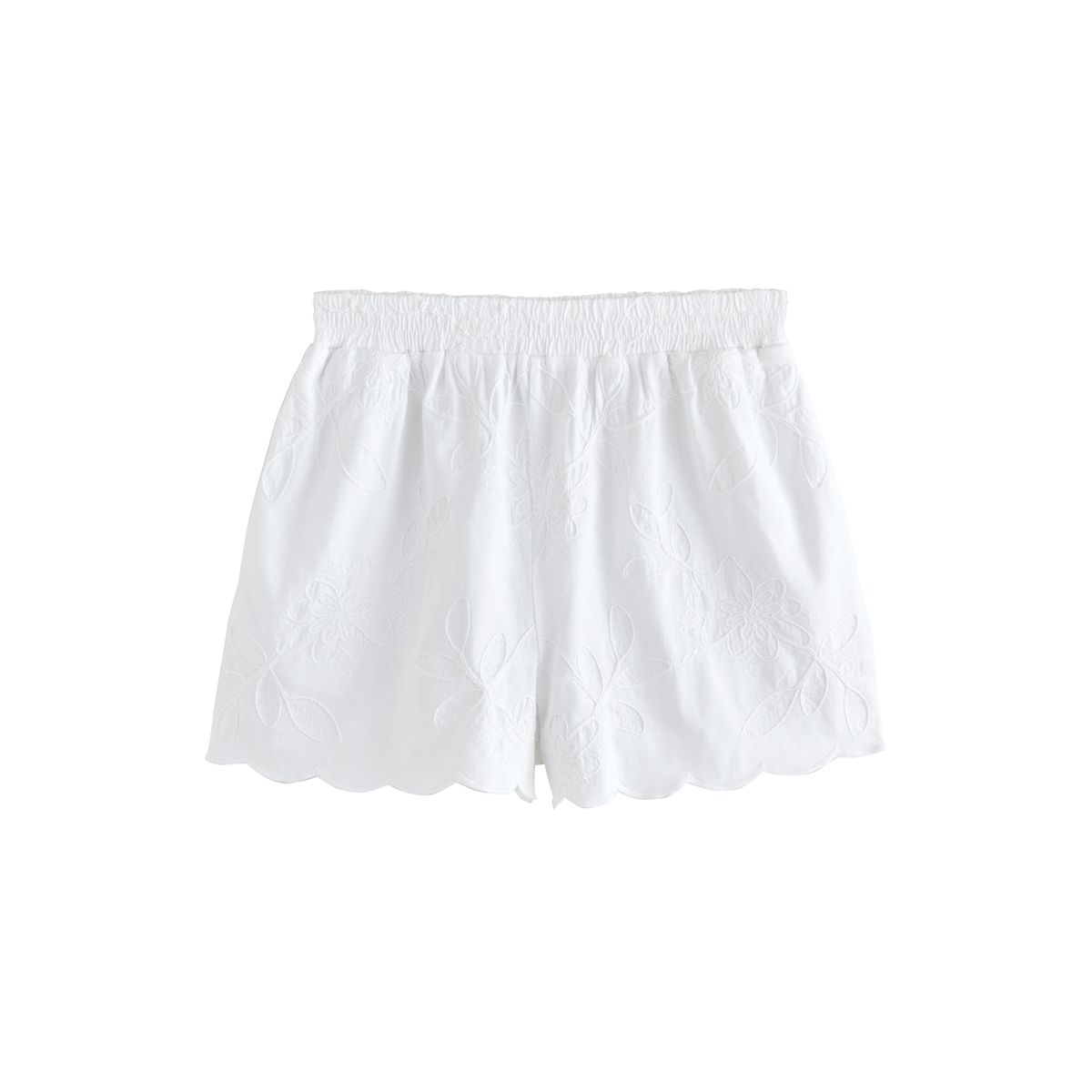 Short en jersey à motif fleur brodé, NEXT