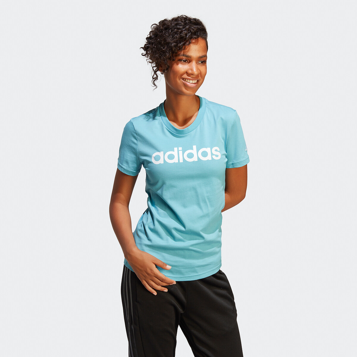 Blue adidas shop t shirt women's