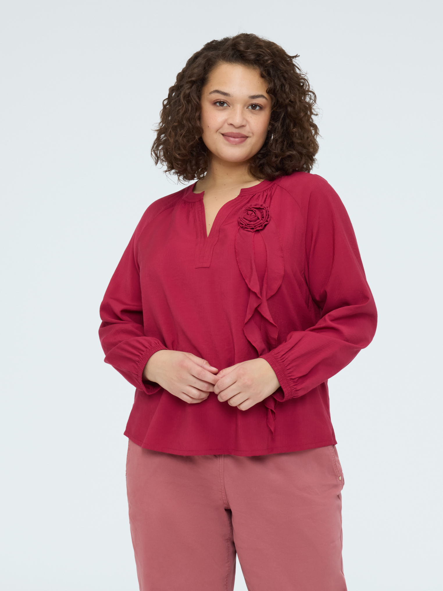Blouse avec petite rose, FIORELLA RUBINO