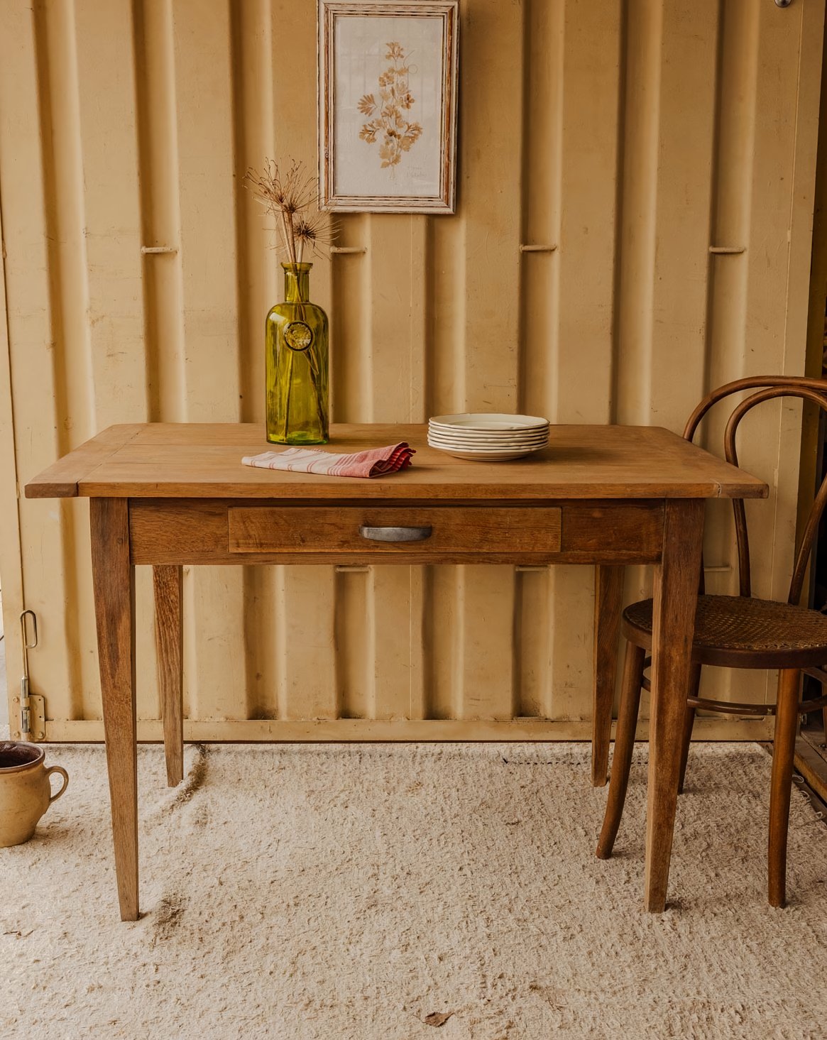 Table à manger en bois Romy N°1550 - Bon état, DEBONGOUT