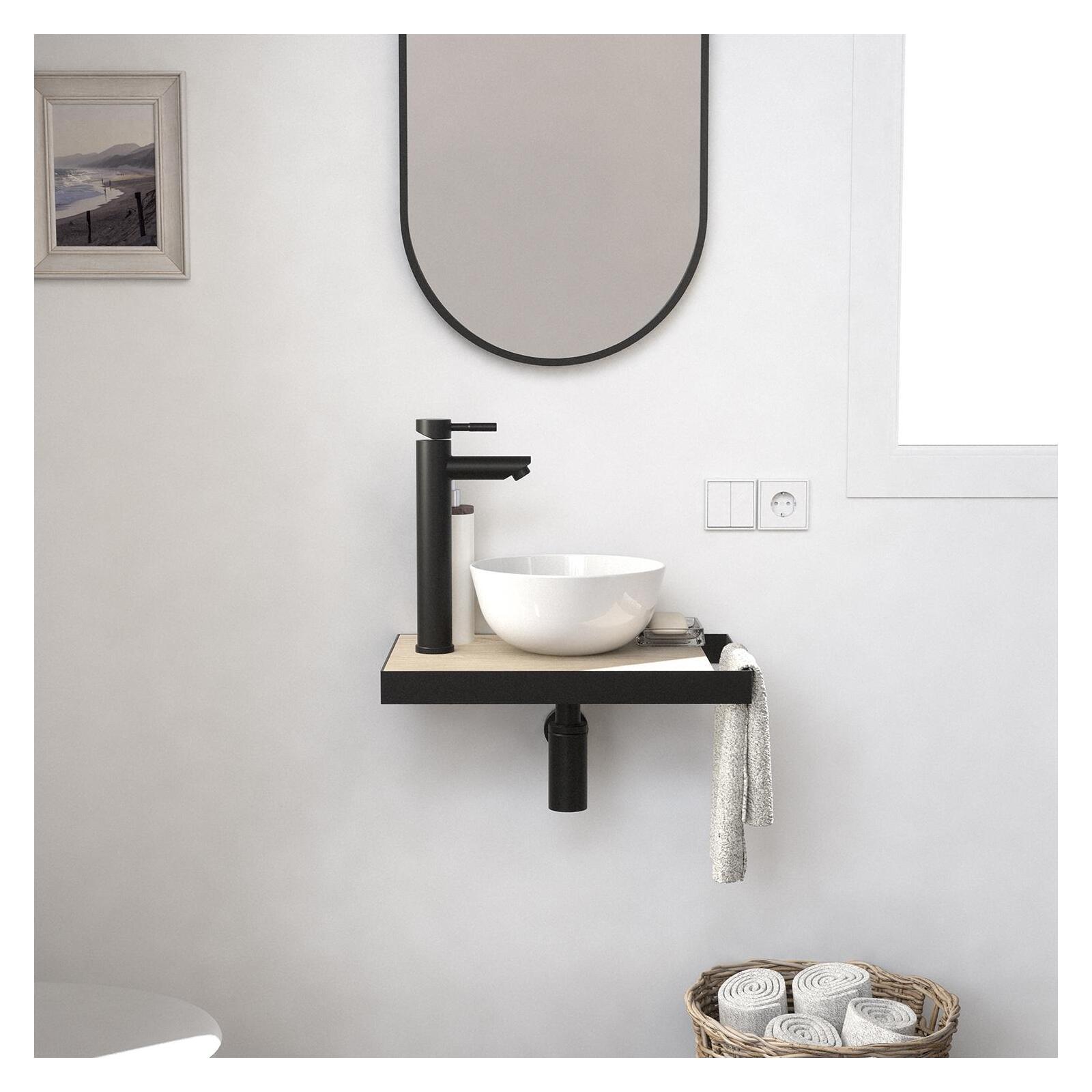 Lave-mains fin +vasque+robinet+miroir SOHO, MOB IN