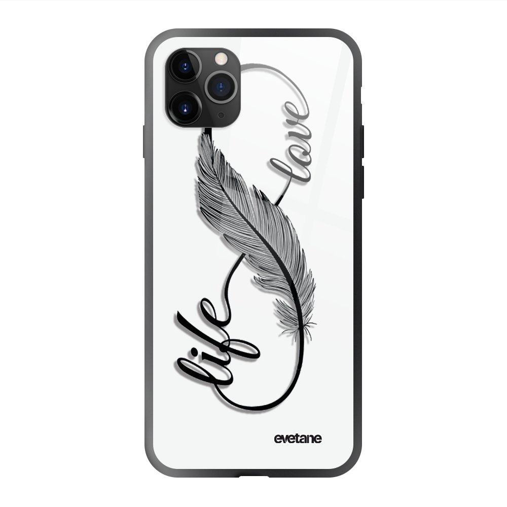 Coque en verre trempé iPhone 11 Pro, EVETANE