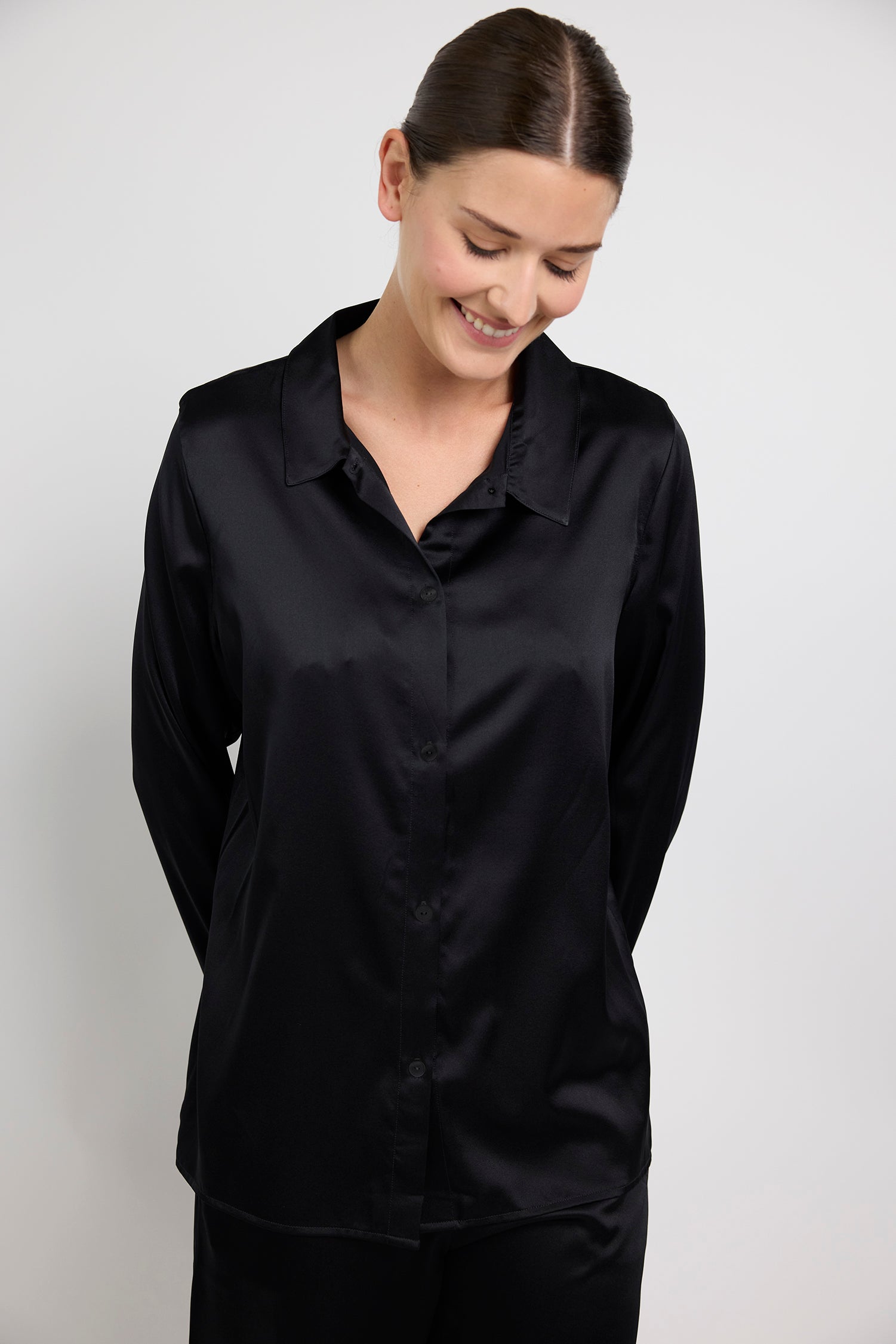 Chemise de nuit en soie SILK'N MOON, MAISON LEJABY