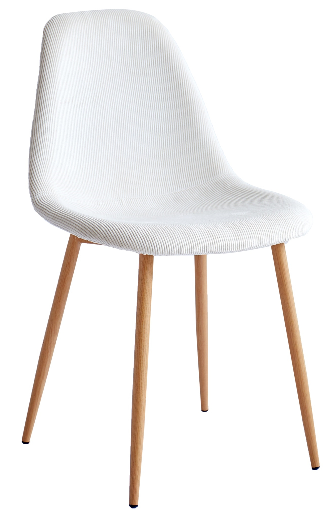 Lot de 4 chaises, velours côtelé, COPENHAGEN, NORDLYS