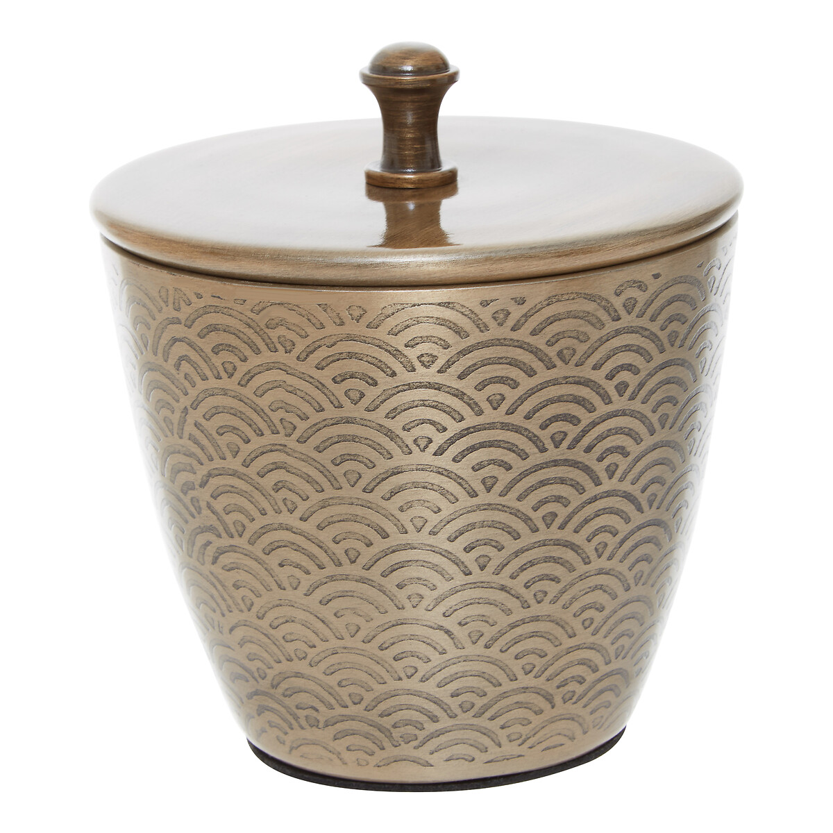 300ml Art Deco Gold Finish Canister with Lid, FIFTY FIVE SOUTH