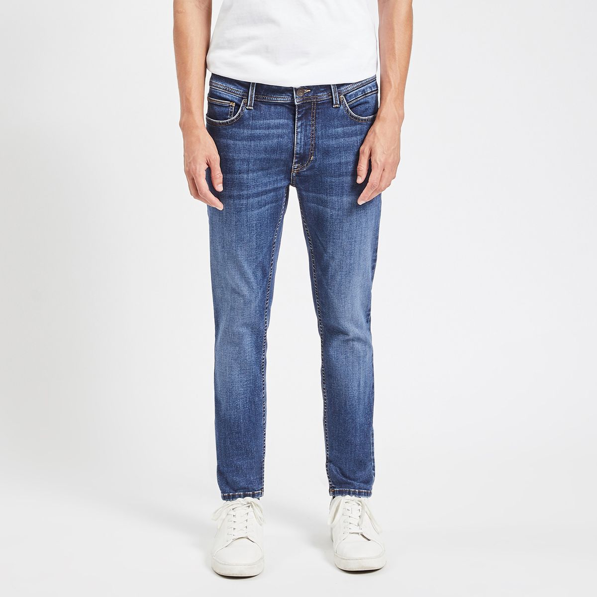 Jean skinny 3 longueurs bleu Jules La Redoute