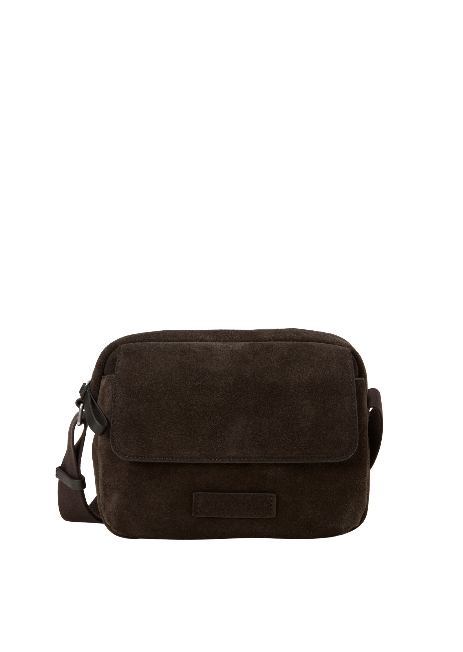 Sac à bandoulière modèle Elvin en cuir velours souple, MARC O'POLO