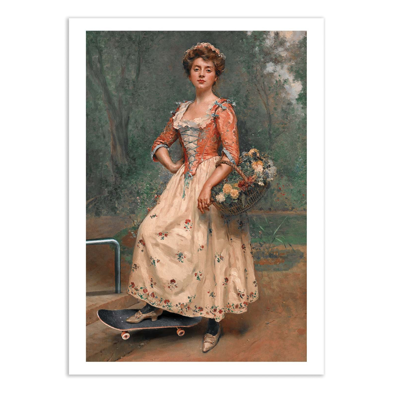 Affiche d'art - Skater girl - Jonas Loose, WALL EDITIONS