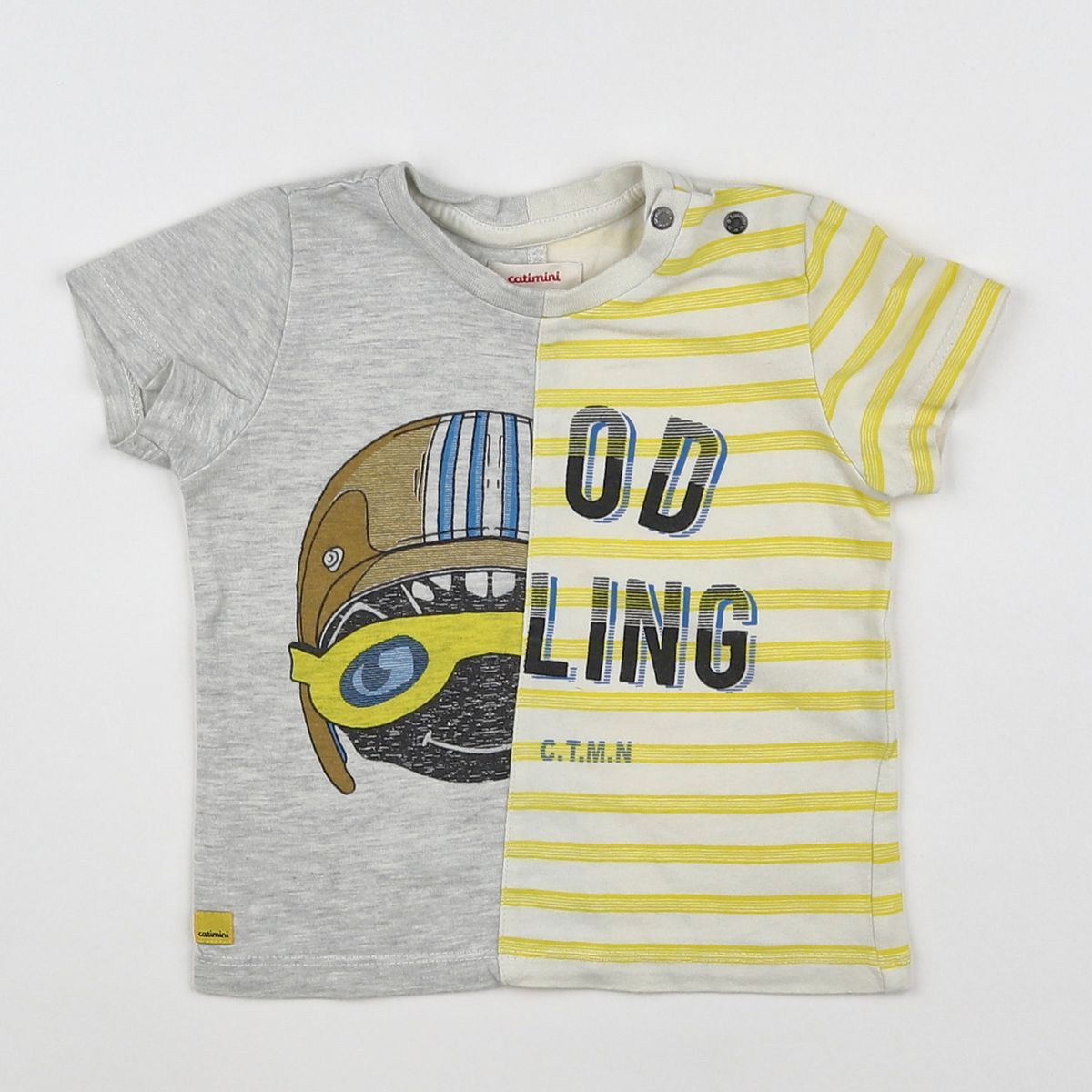 Pull Tee-shirt Catimini Pour Fille - Taille 8 Ans, Couleur Marron, Occasion Très Bon état