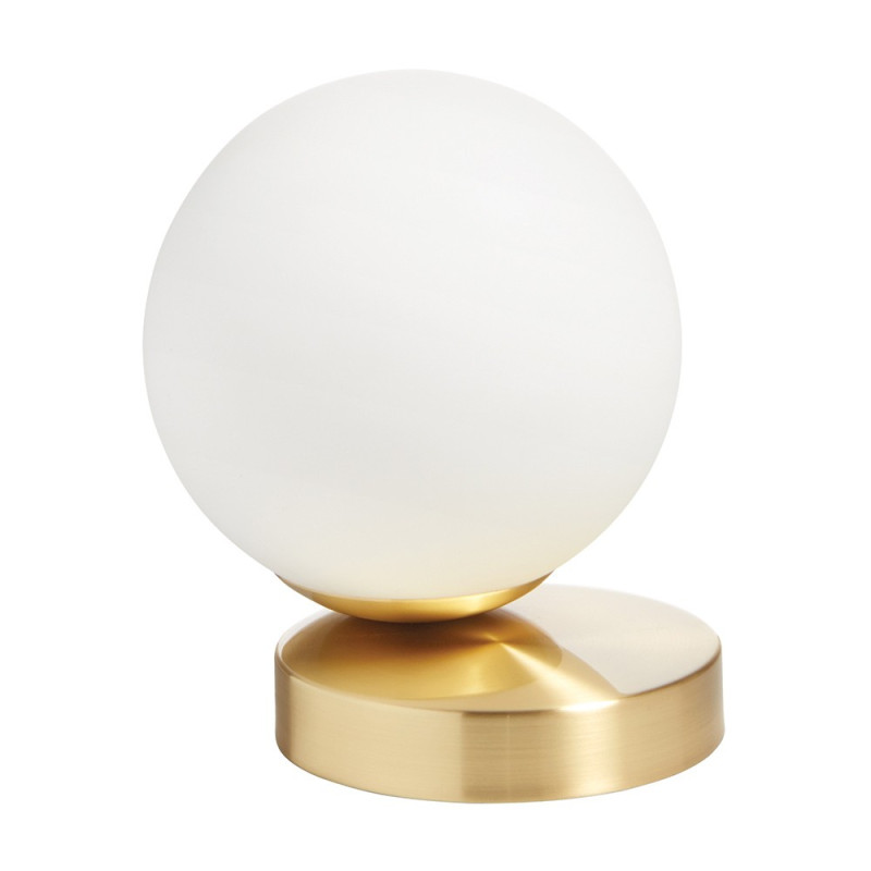 Lampe De Chevet Tactile Roxanne Verre Et Laiton Mat, MILLUMINE