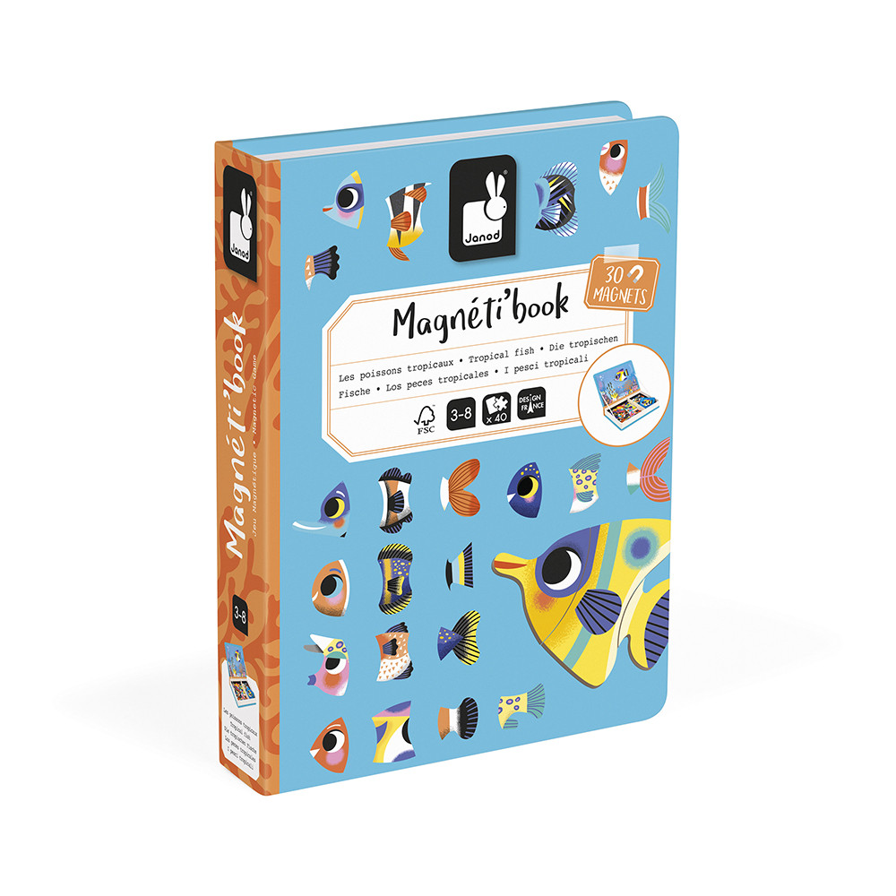 Jeu Magnéti'book Poissons Tropicaux, JANOD