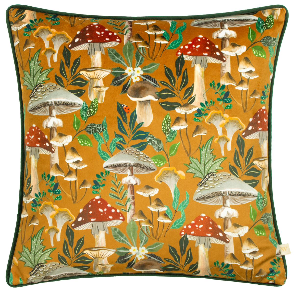 Wild Garden Mushroom Repeat Cushion, WYLDER