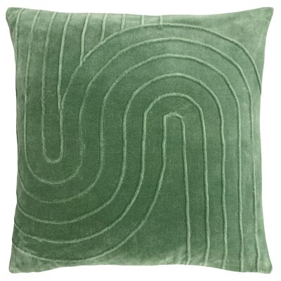 Mangata Pleated Velvet Filled Cushion 45x45cm SO'HOME