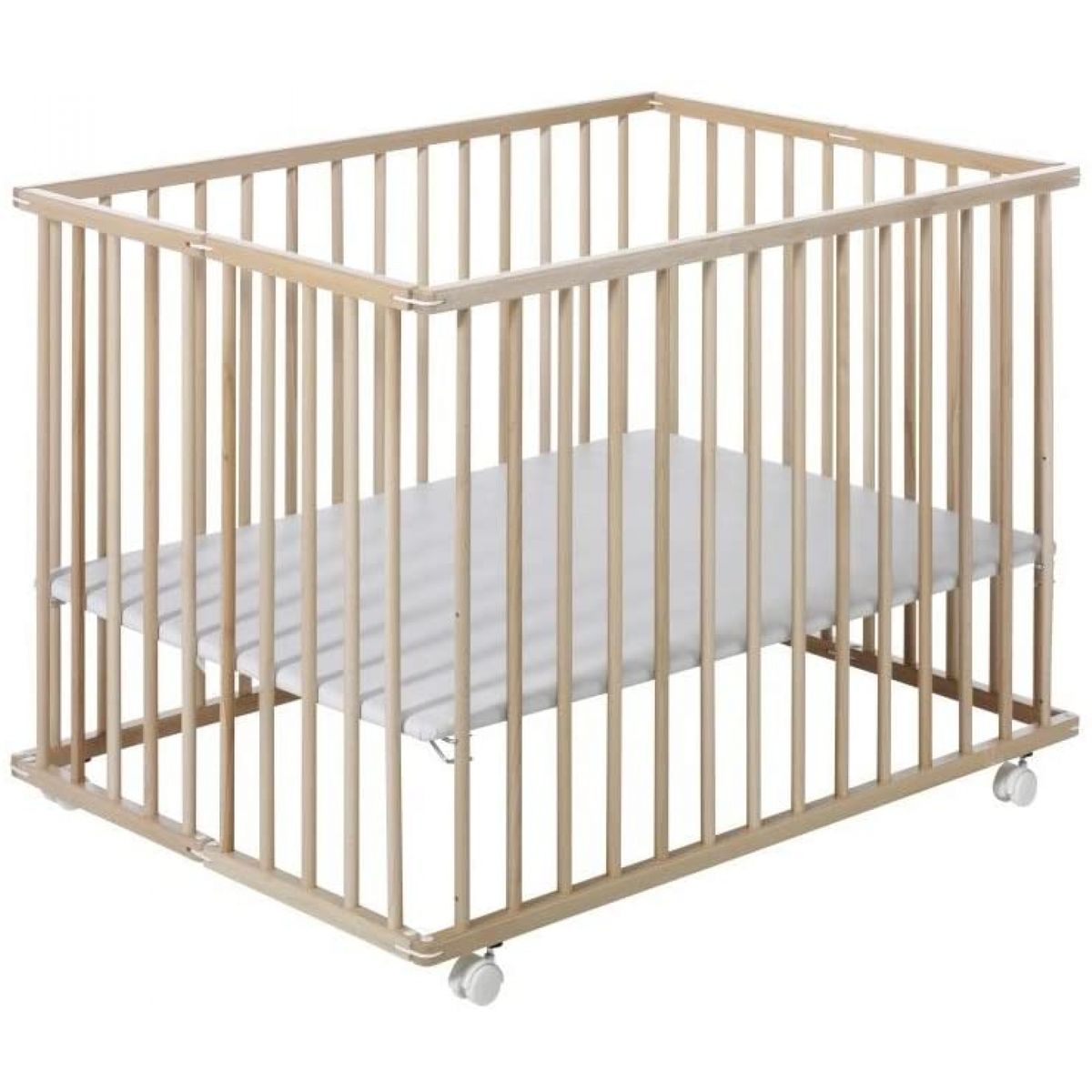 Parc Bebe Pliable Cecile 75 X 103 Cm Naturel Bois Naturel Geuther La Redoute