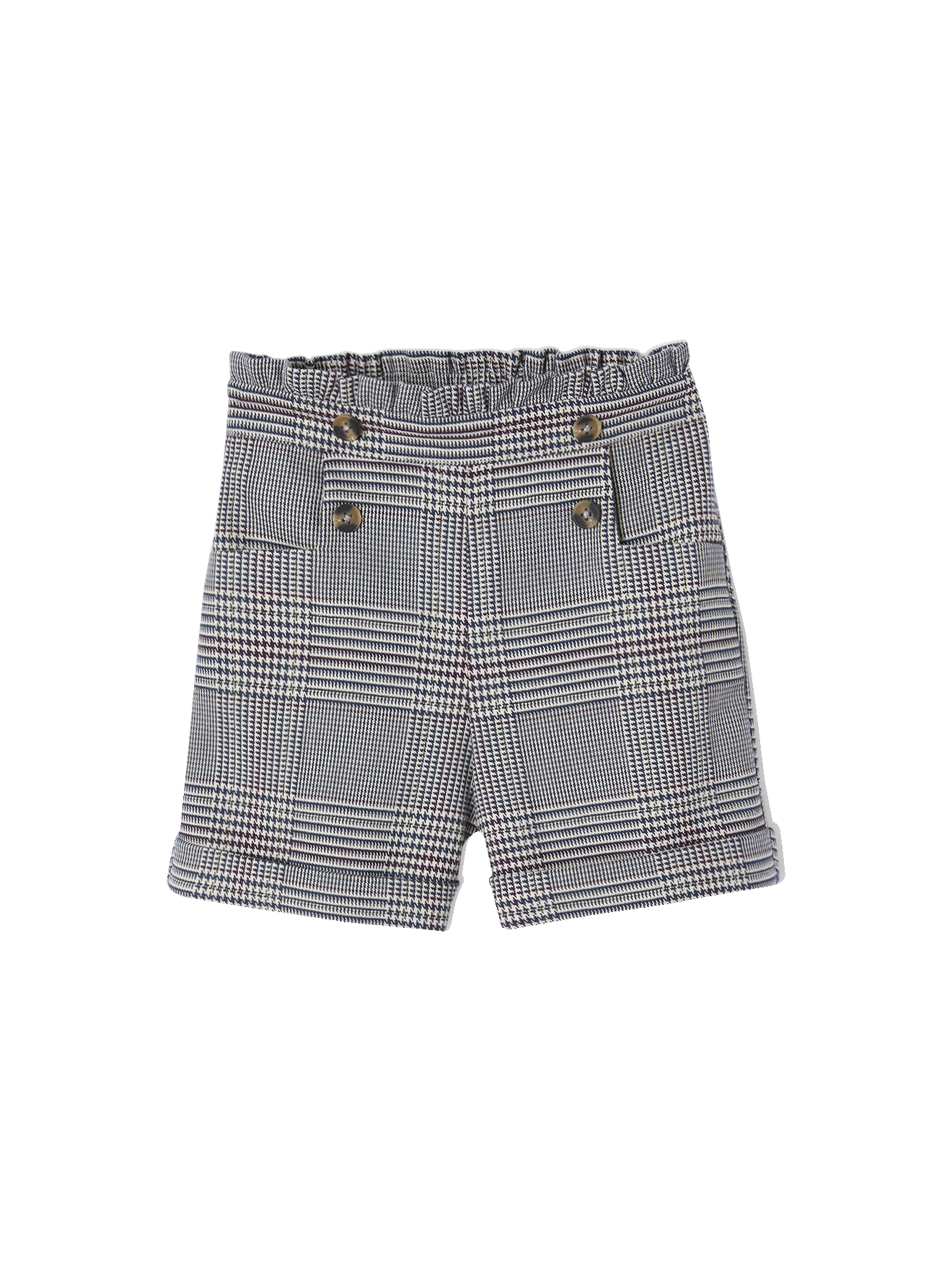 Short en flanelle carreaux taille élastique pont décoratif VOYAGE, VERTBAUDET