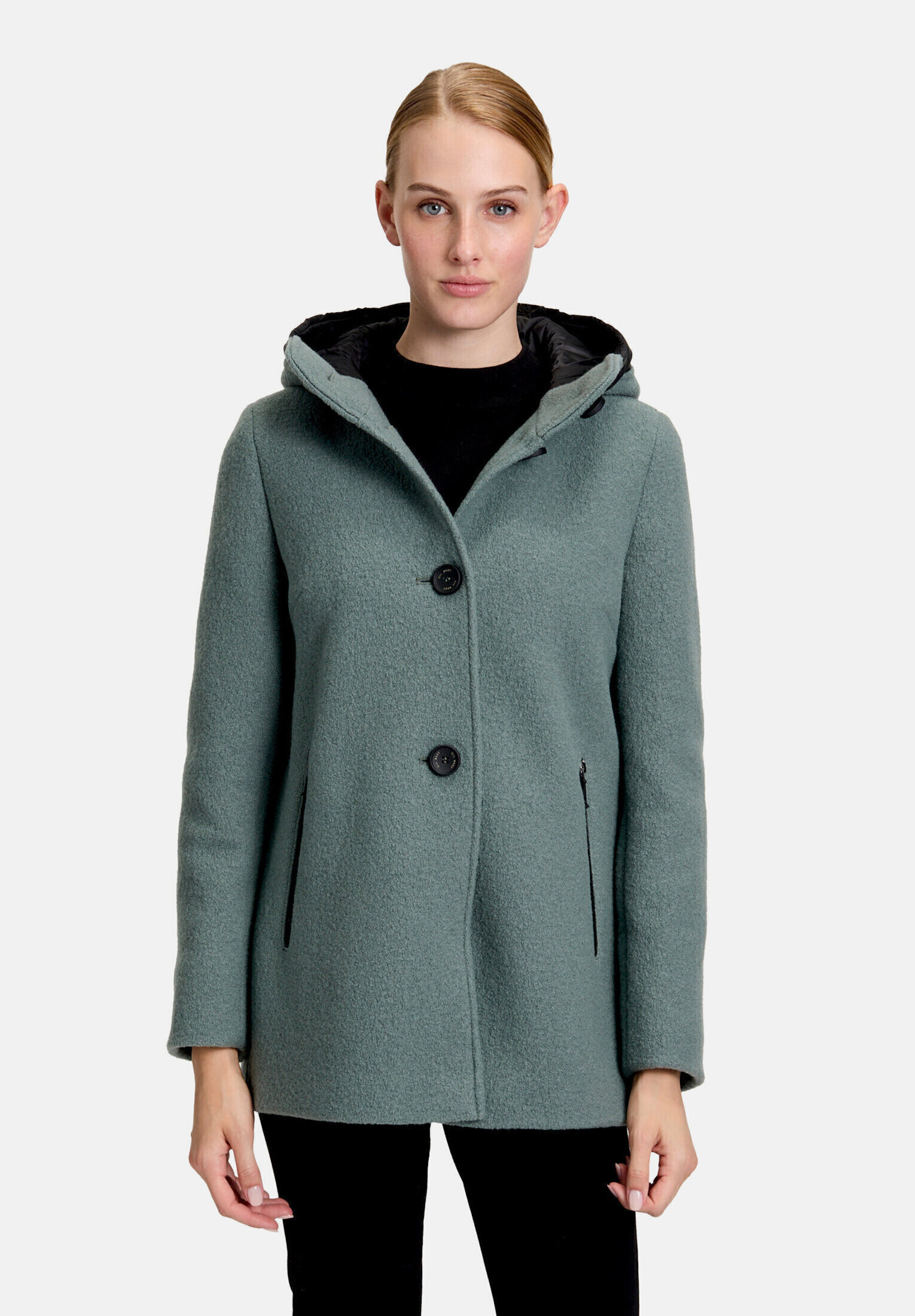 Veste en laine à capuche, GIL BRET