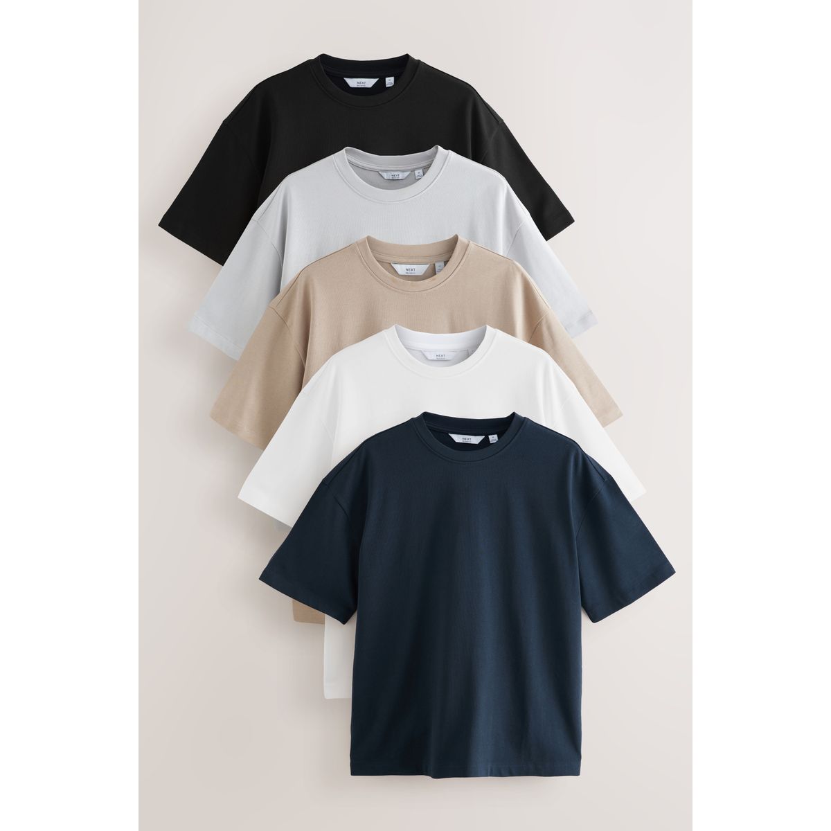 T-shirt épais décontracté, lot de 5, NEXT