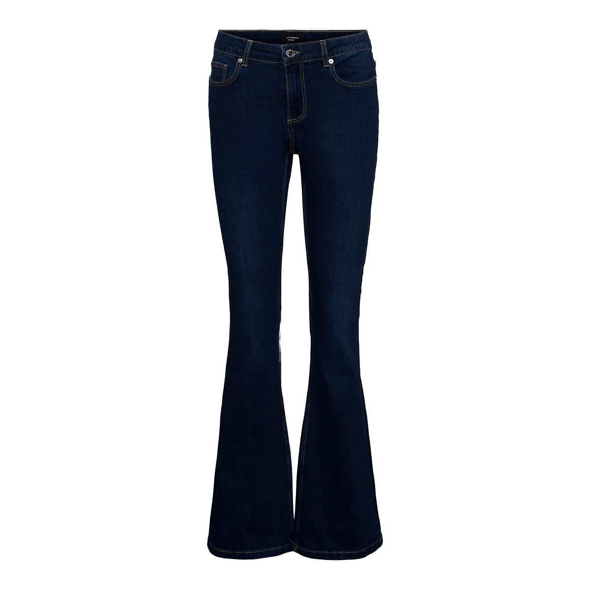 Image of Mid Rise Flared Jeans