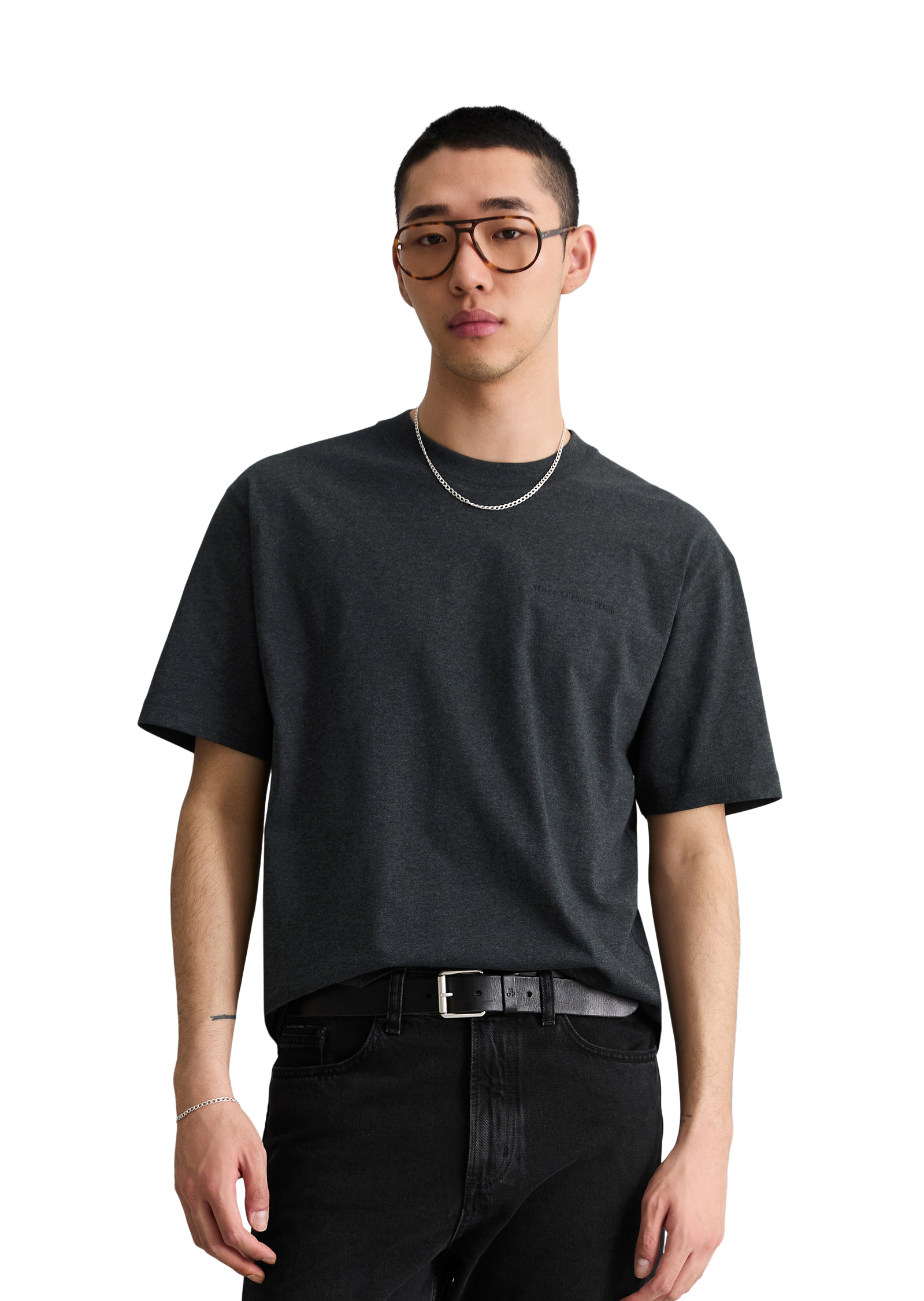 T-shirt relaxed en coton bio doux, MARC O’POLO DENIM